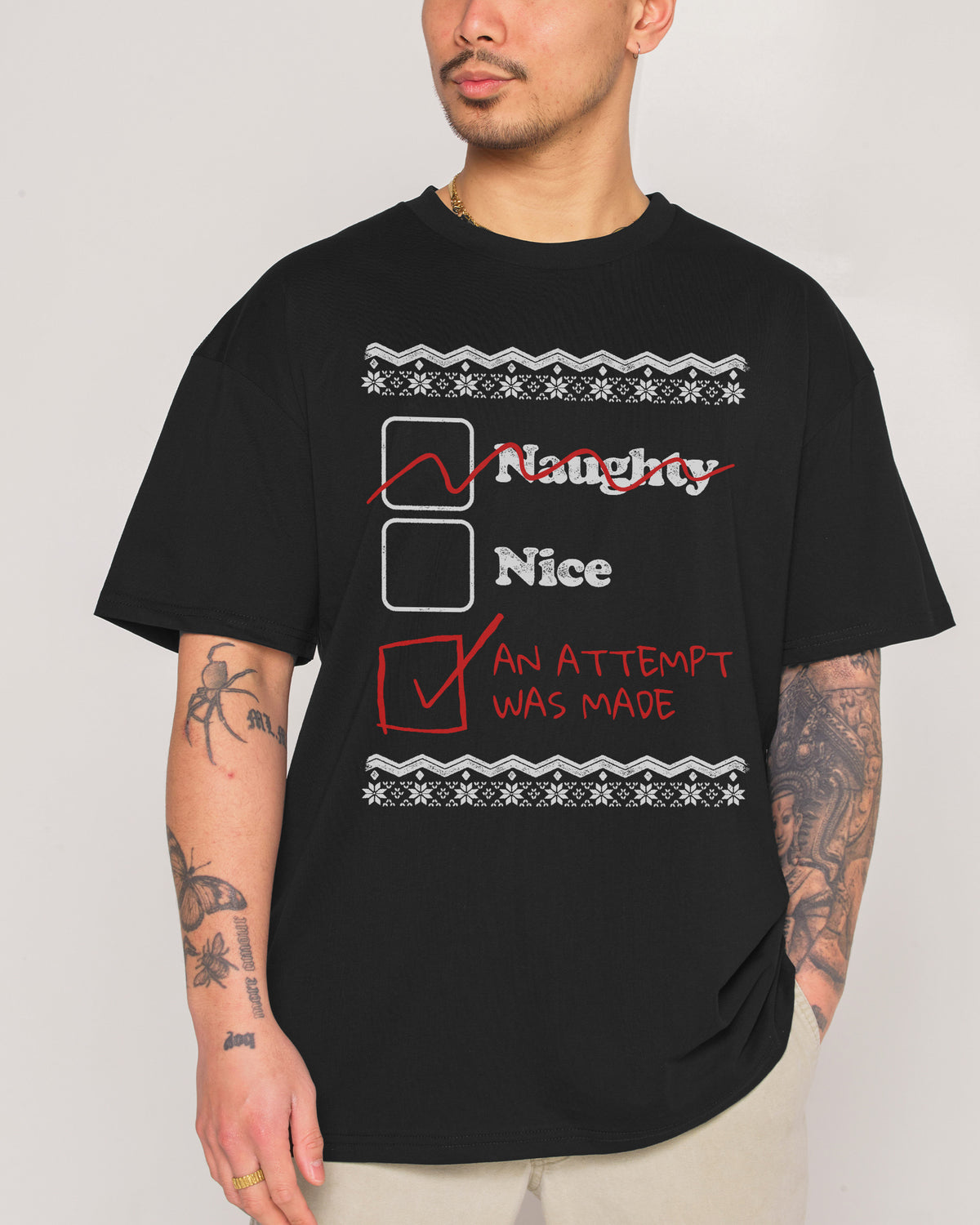 Naughty Nice an Attempt was Made T-Shirt Threadheads Australia Online