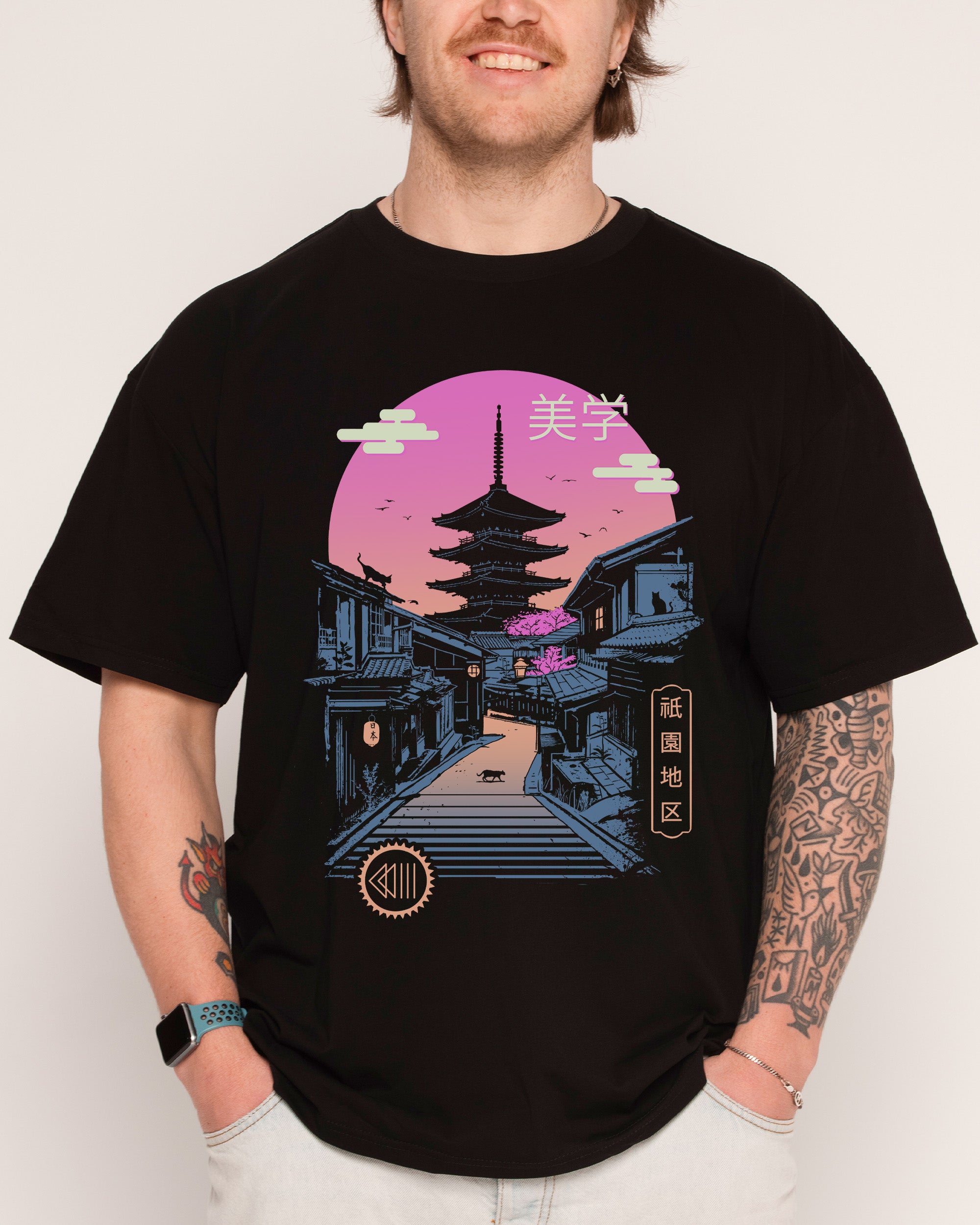 Pagoda Wave Aesthetics T-Shirt – view 2