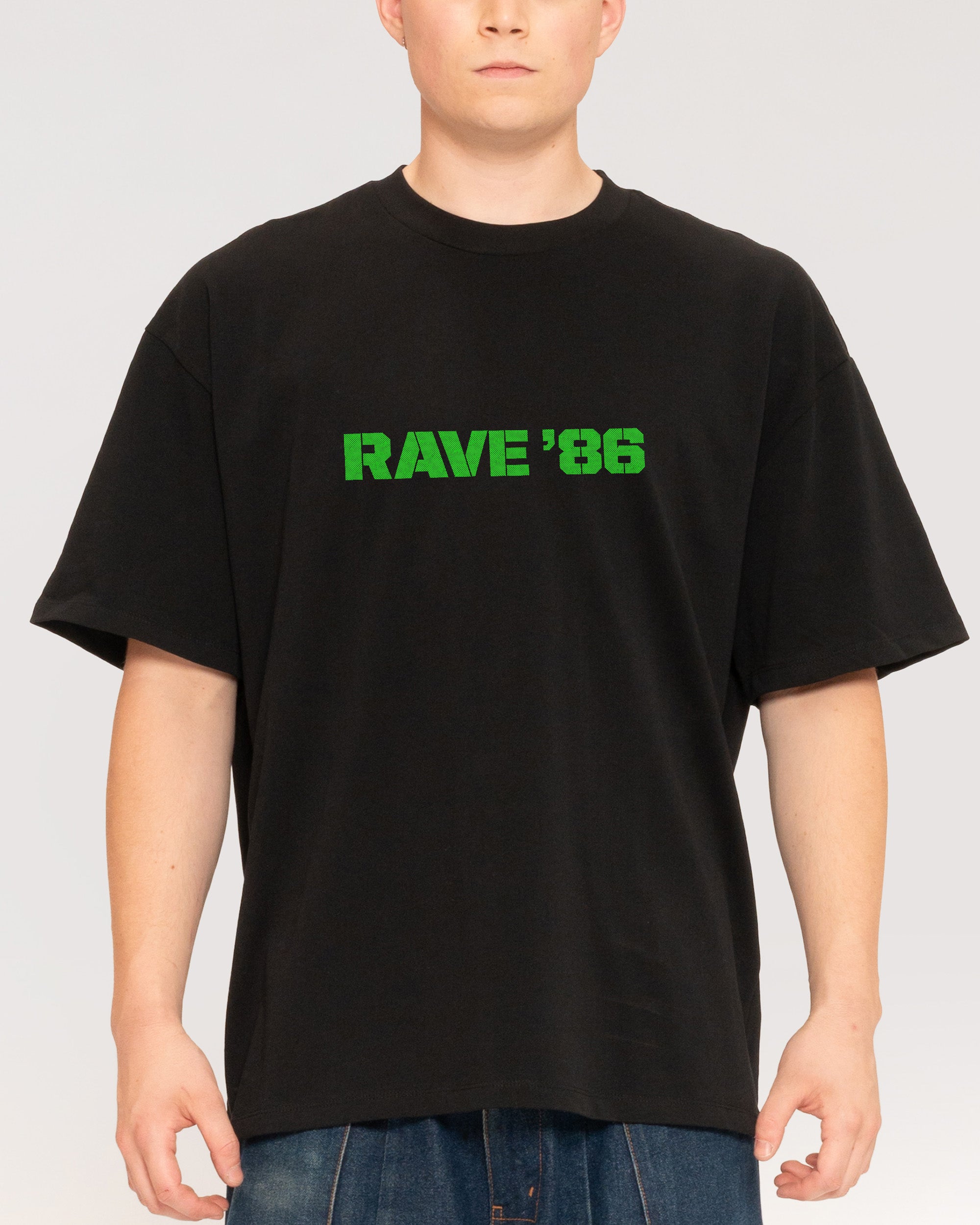 Chernobyl Rave '86 Black Oversized Tee