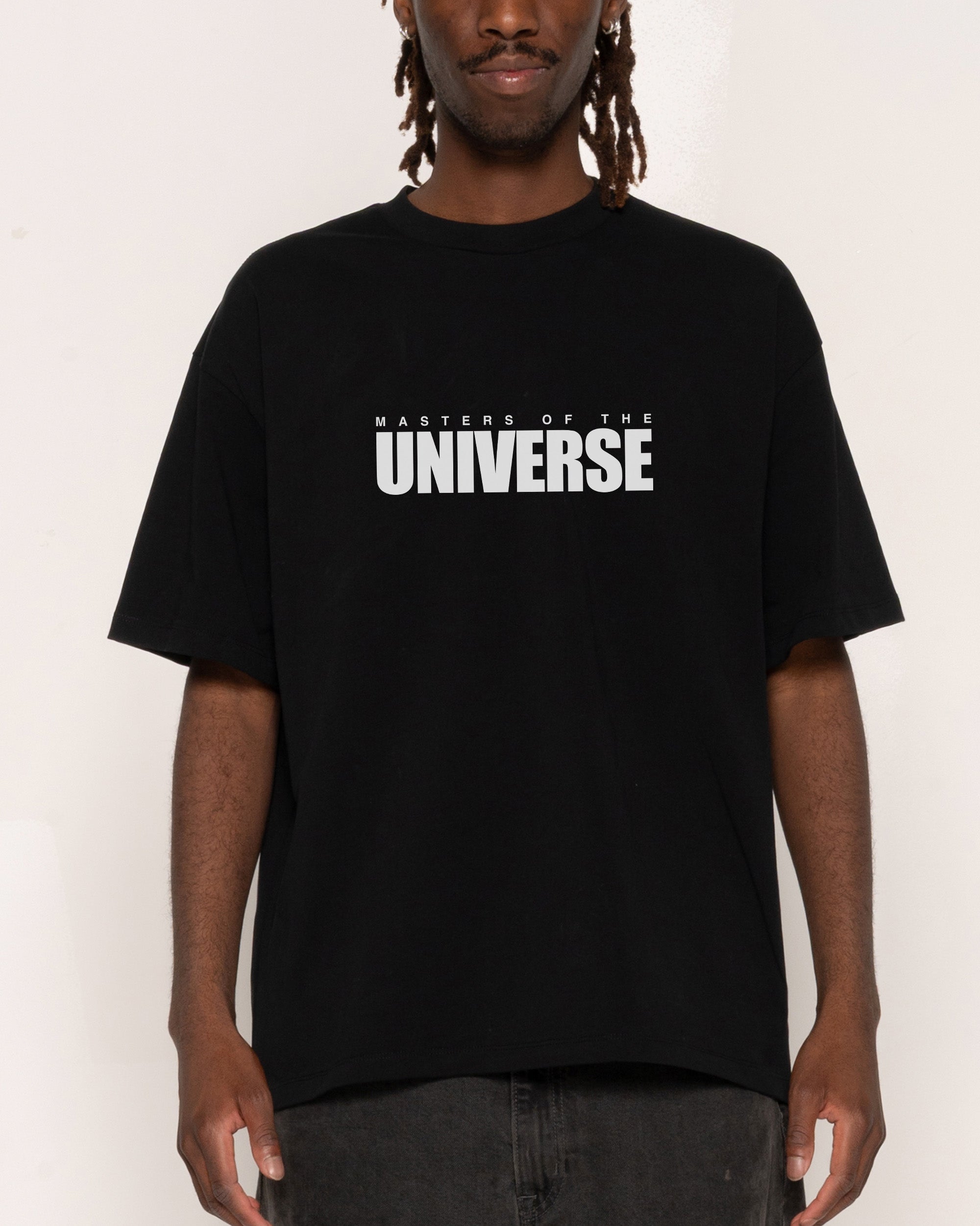 MOTU Squares Black Oversized Tee