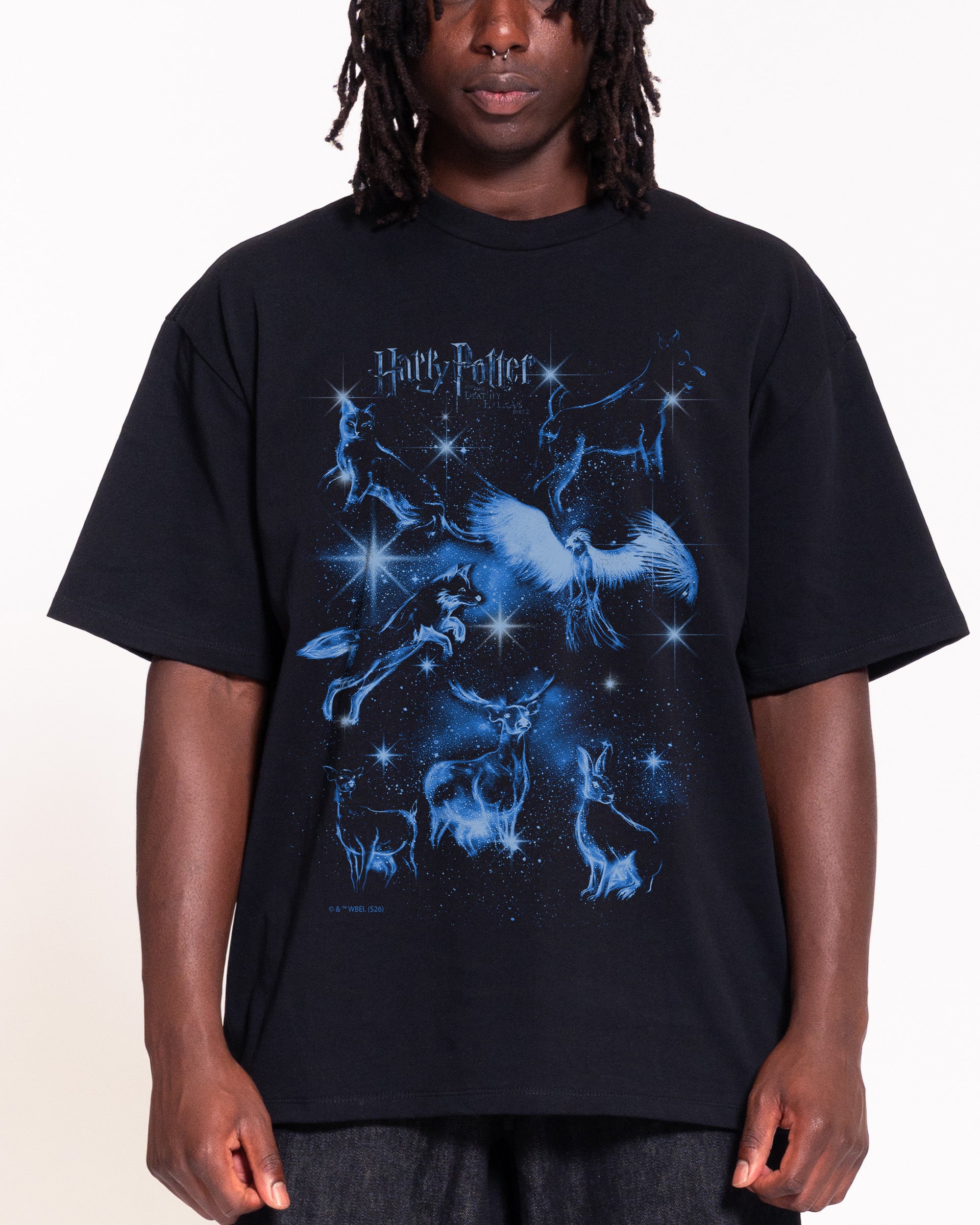 Patronus Compilation Black Oversized Tee