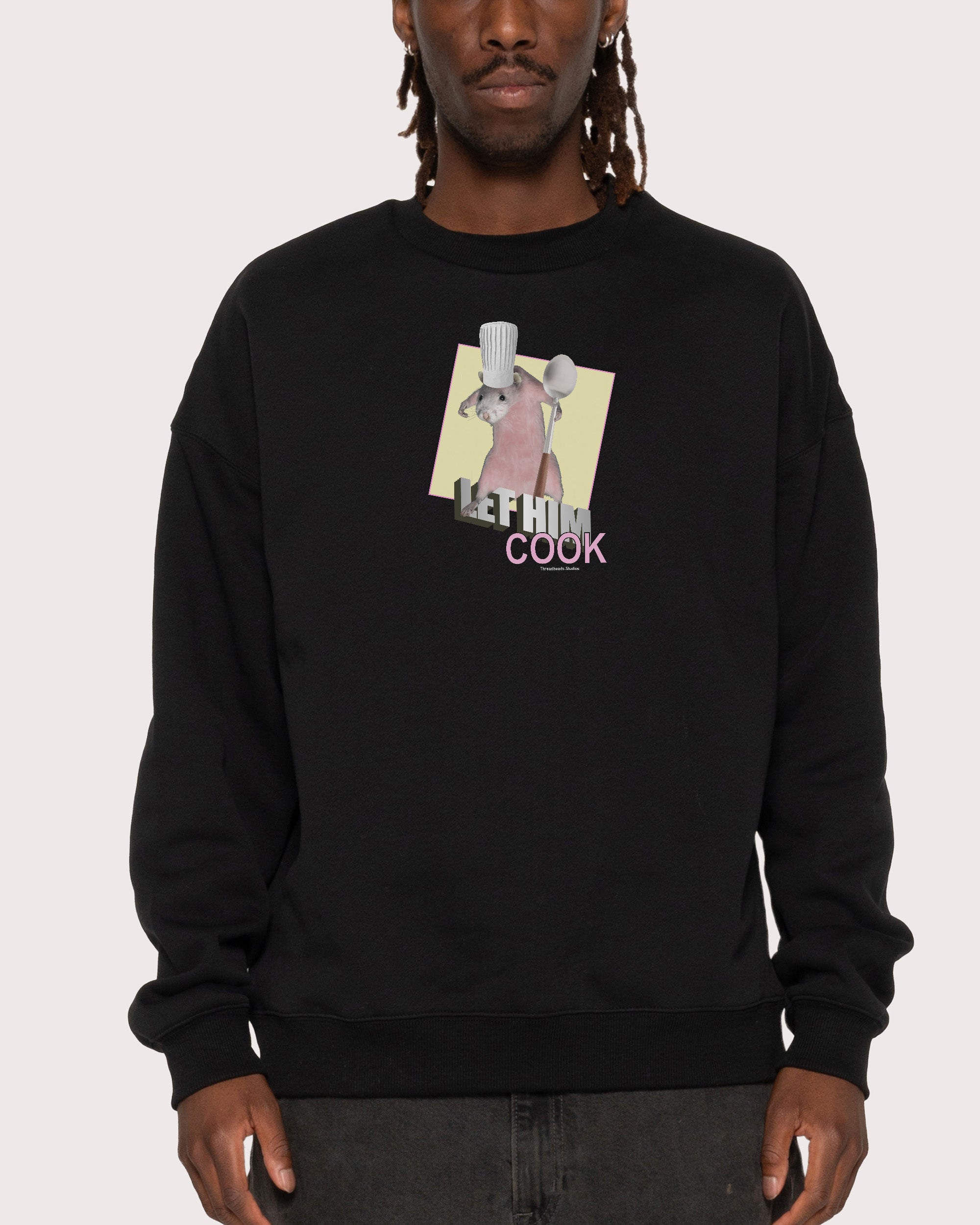 Let Him Cook Black Sweatshirt