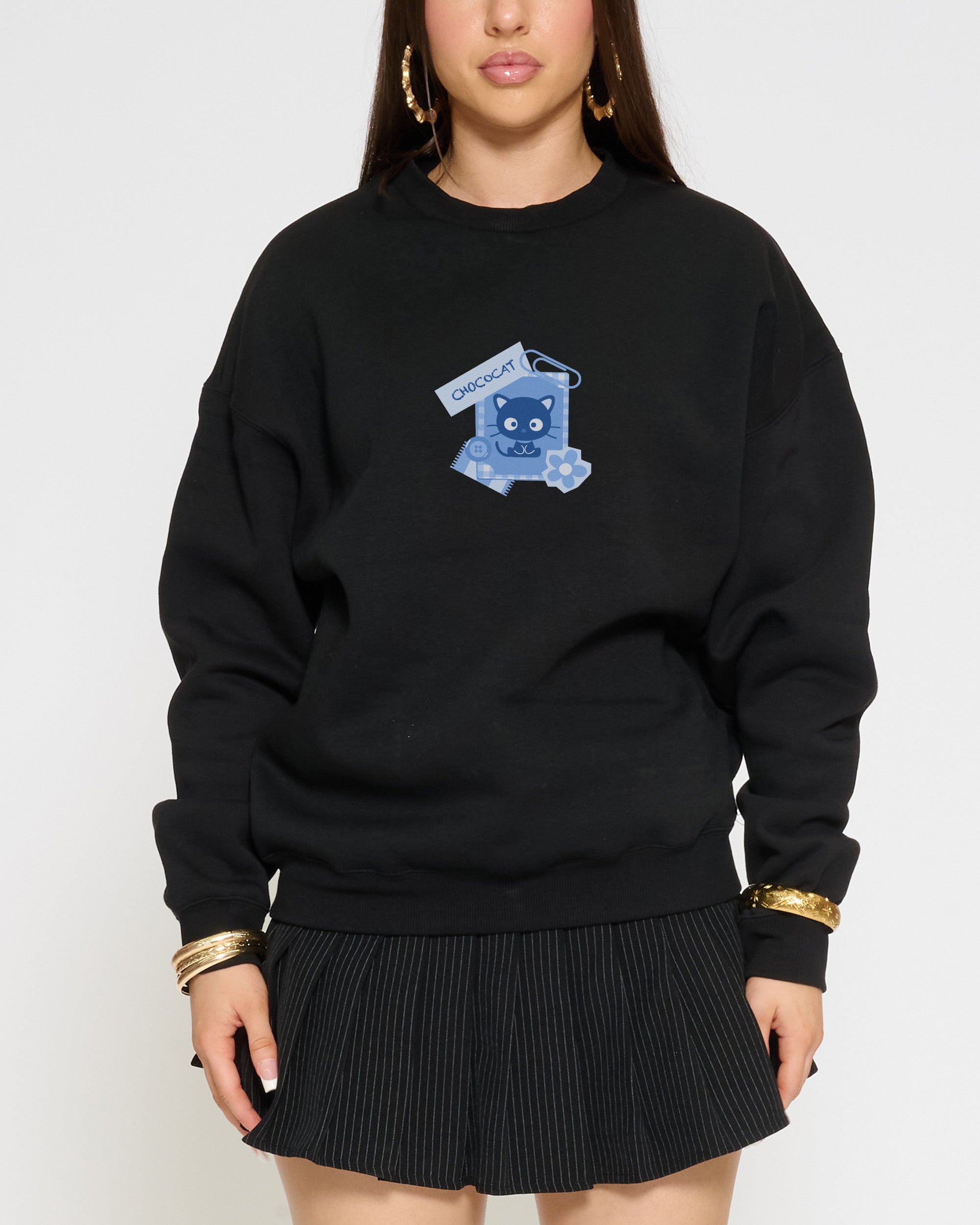Chococat Scrapbook Sweatshirt Official Hello Kitty and Friends collab Threadheads