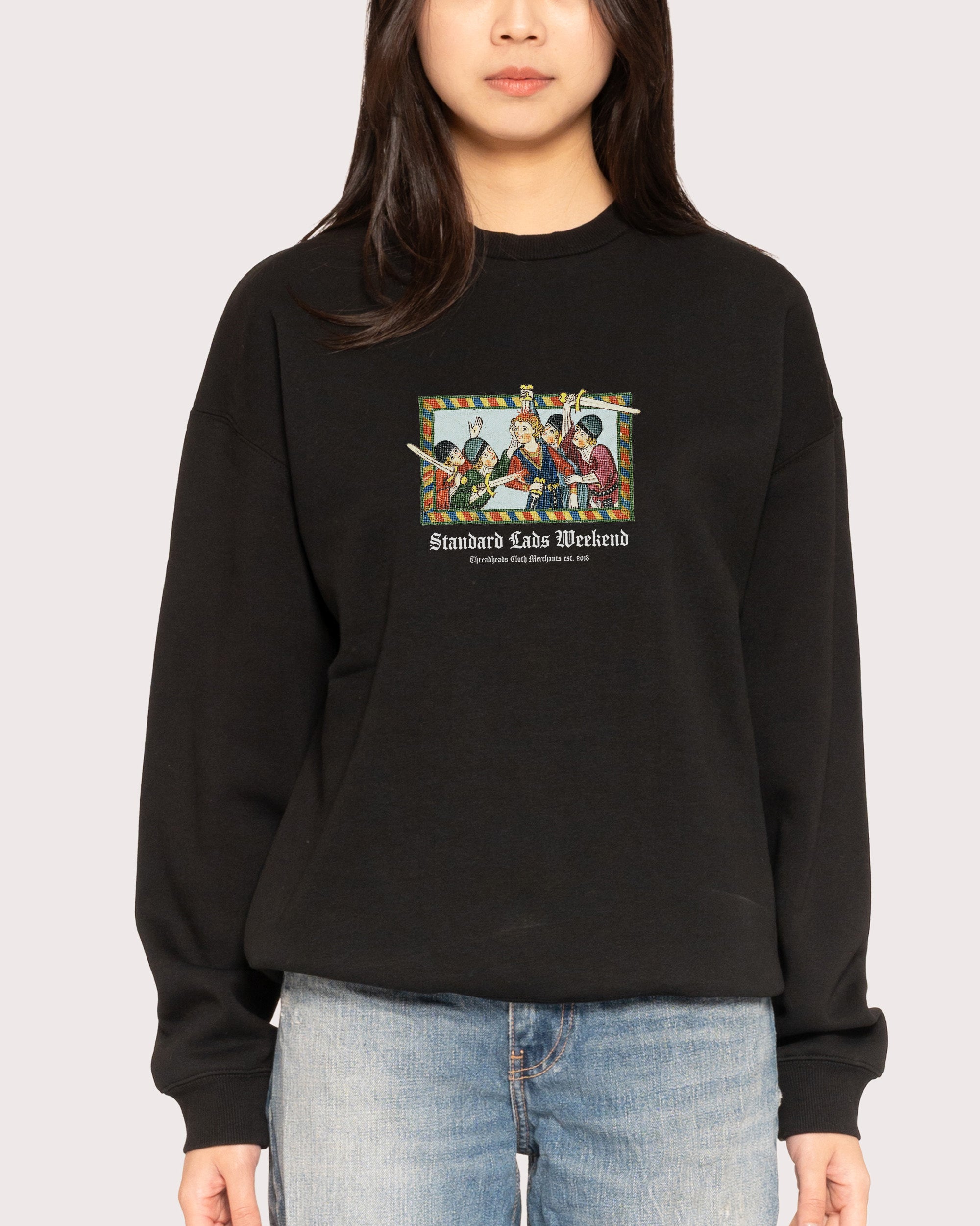 Standard Lads Weekend Black Sweatshirt