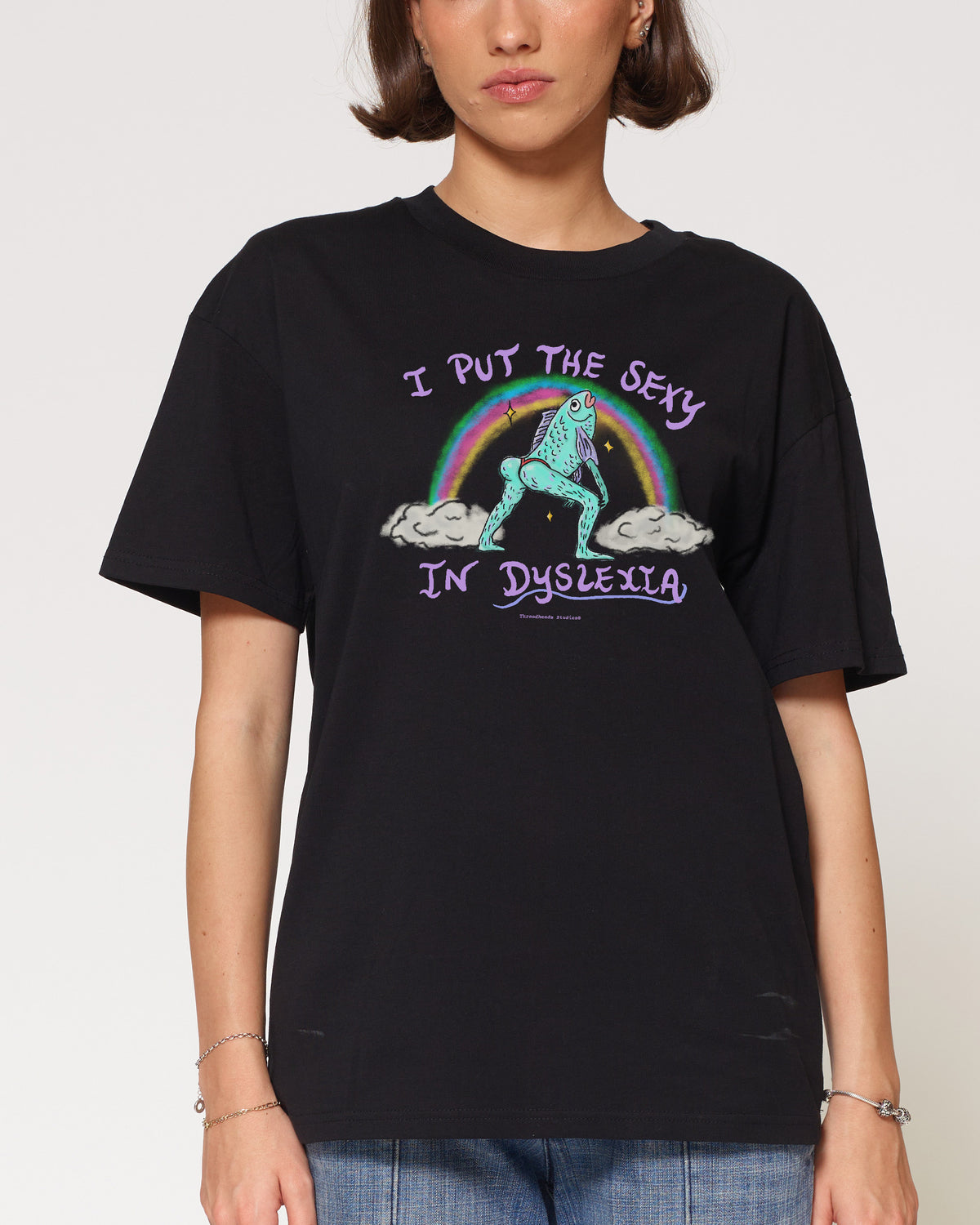 I Put the Sexy in Dyslexia T-Shirt - Black