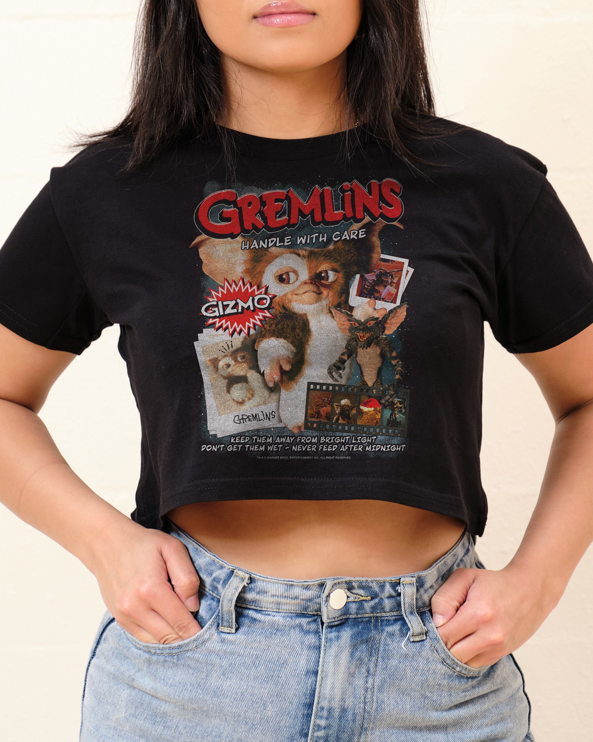 Gremlins Crop Tee Australia Online Black