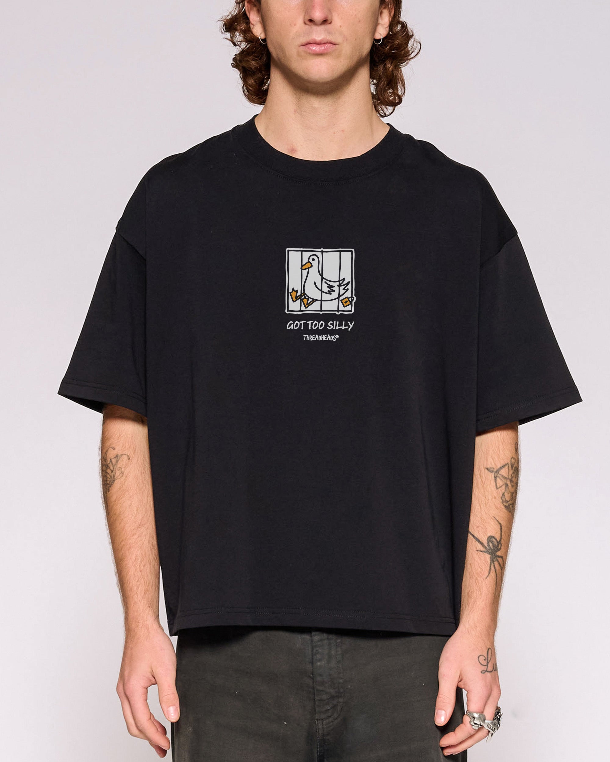 Got too Silly Oversized Crop Tee
