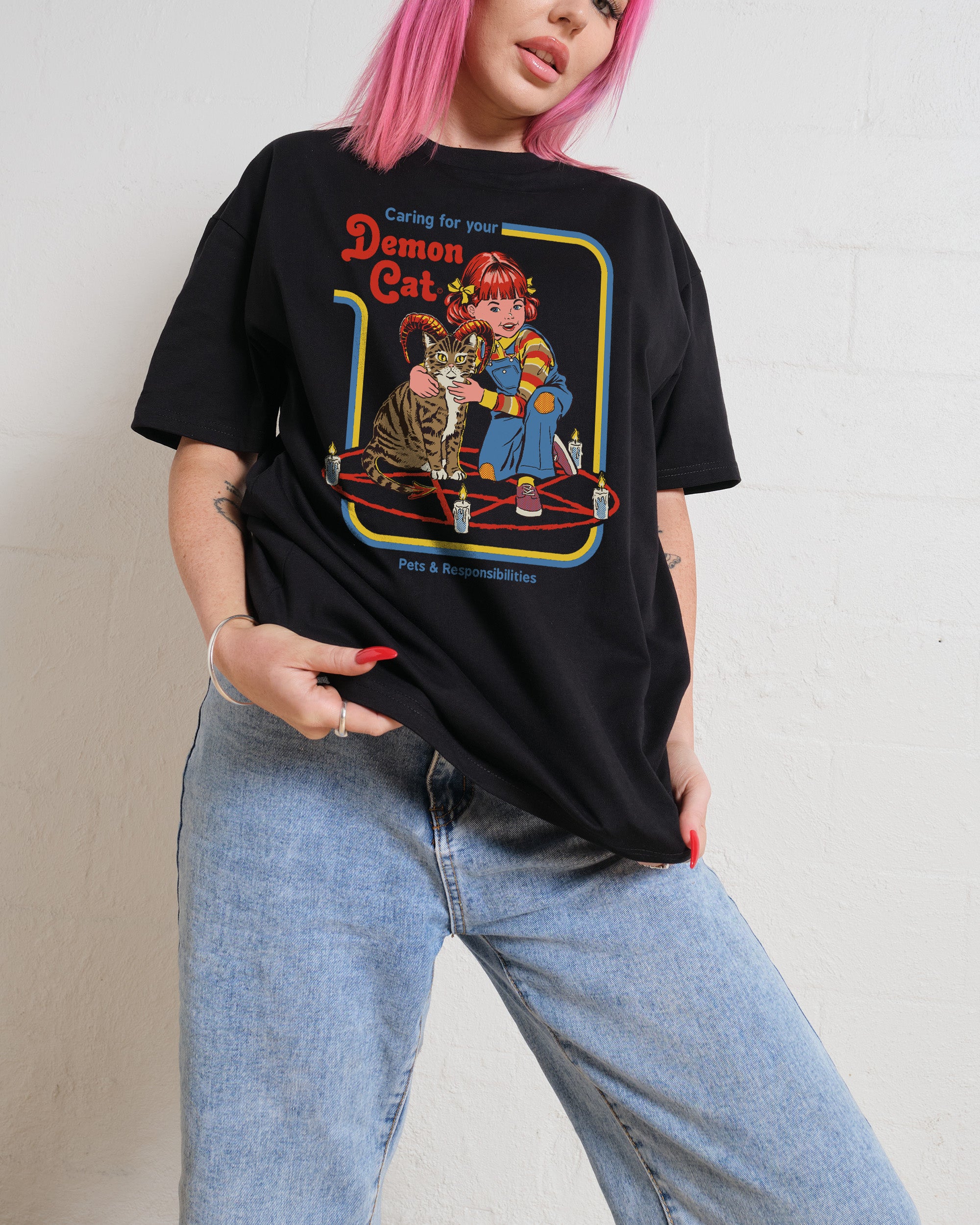 Caring for Your Demon Cat T-Shirt Australia Online