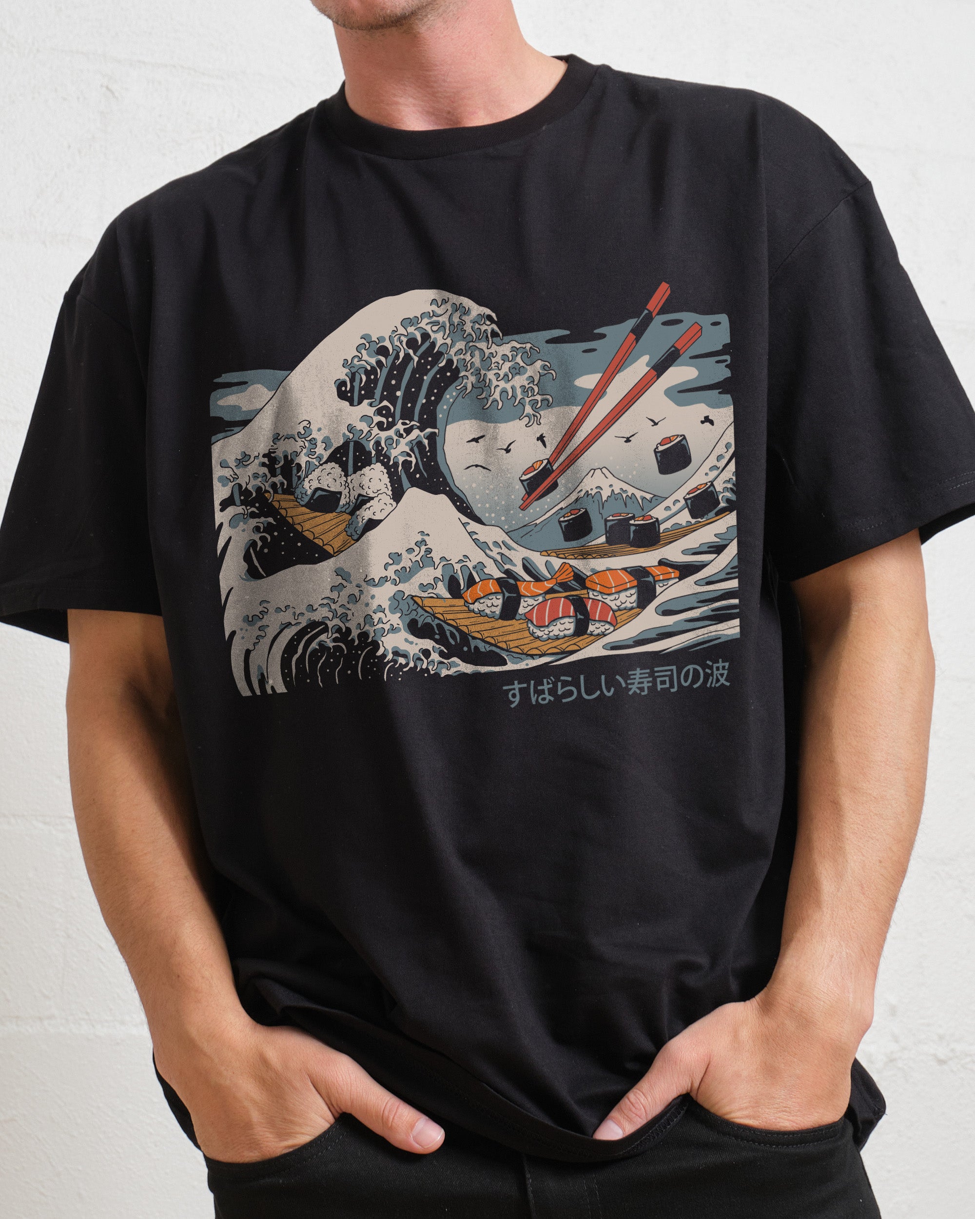 The Great Sushi Wave T-Shirt Australia Online