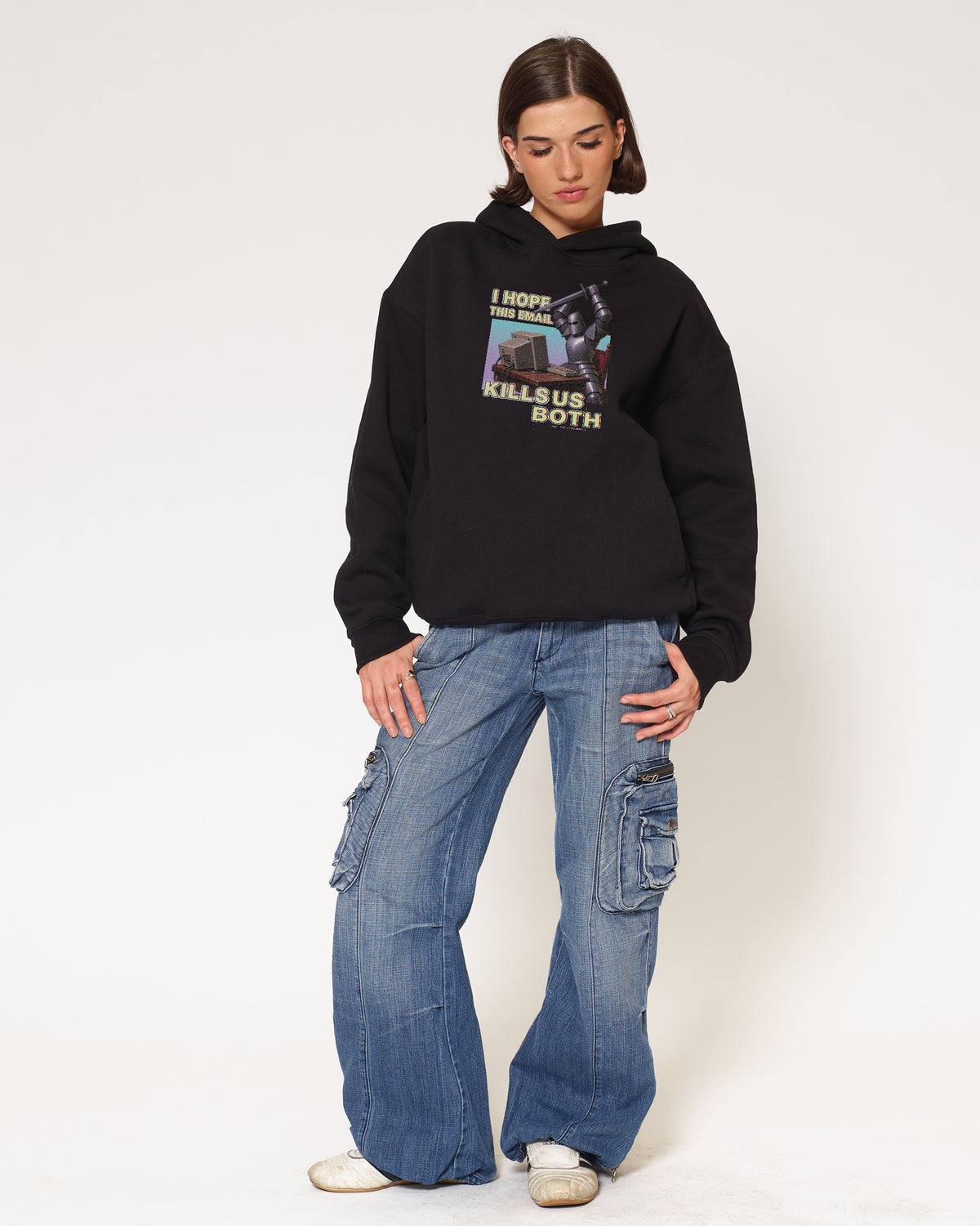 Killer Email Black Hoodie