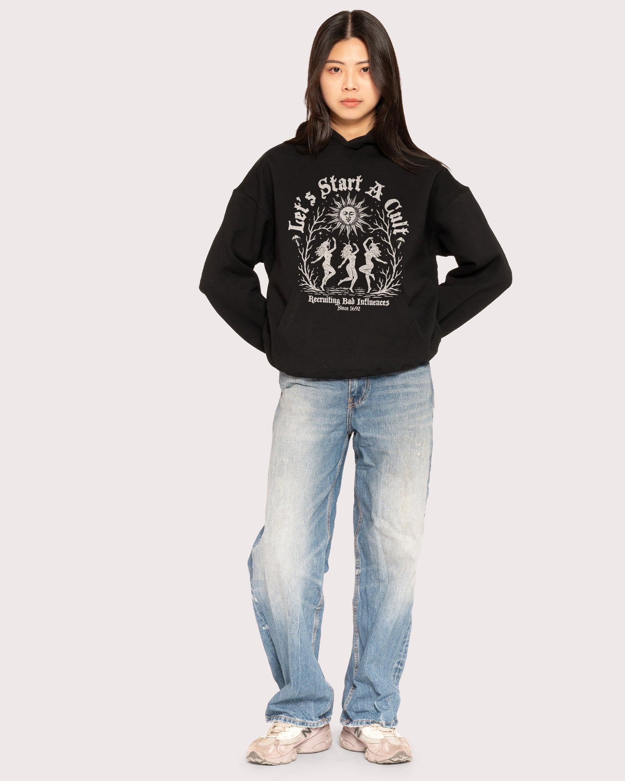 Let's Start a Cult Black Hoodie