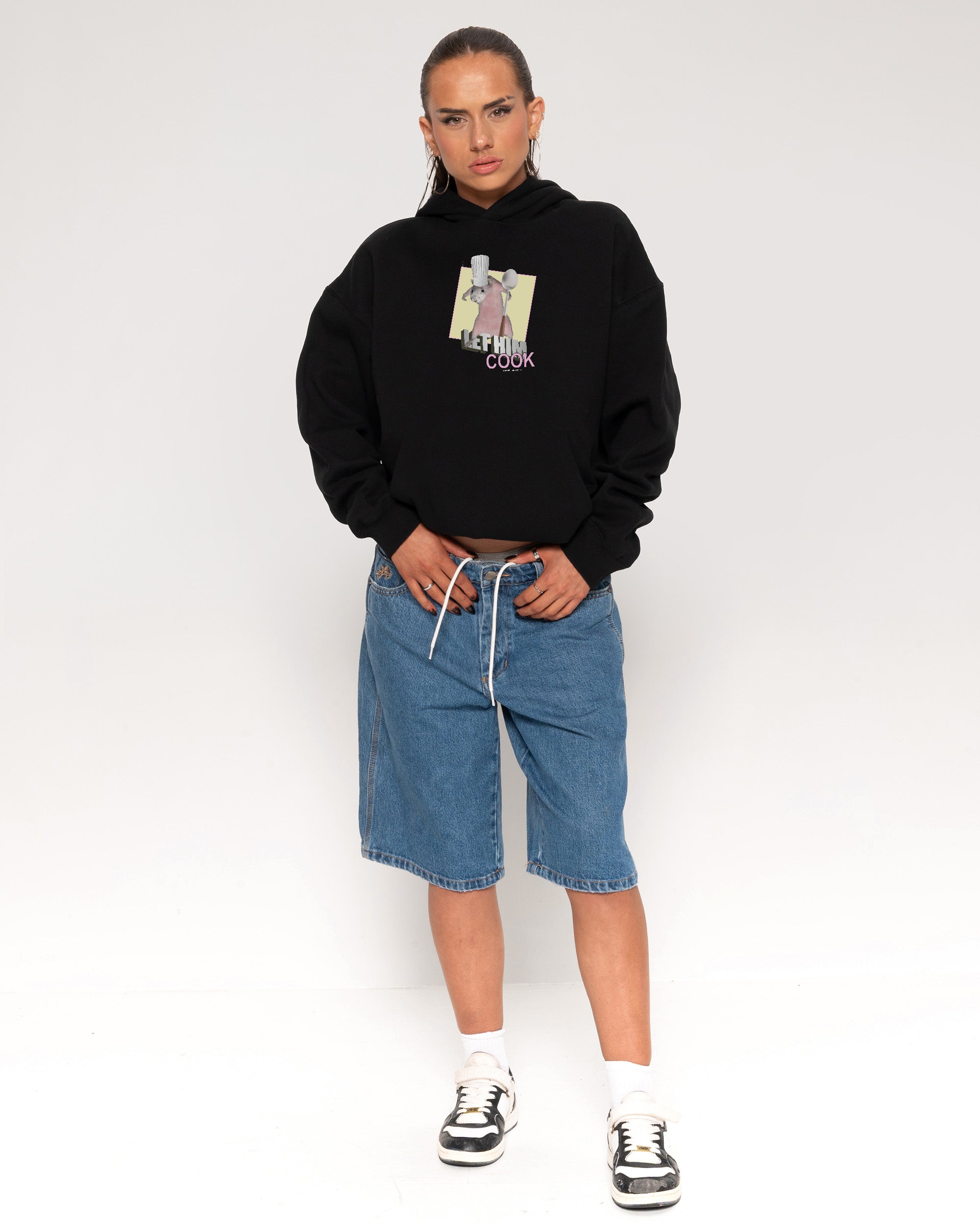 Let Him Cook Black Hoodie