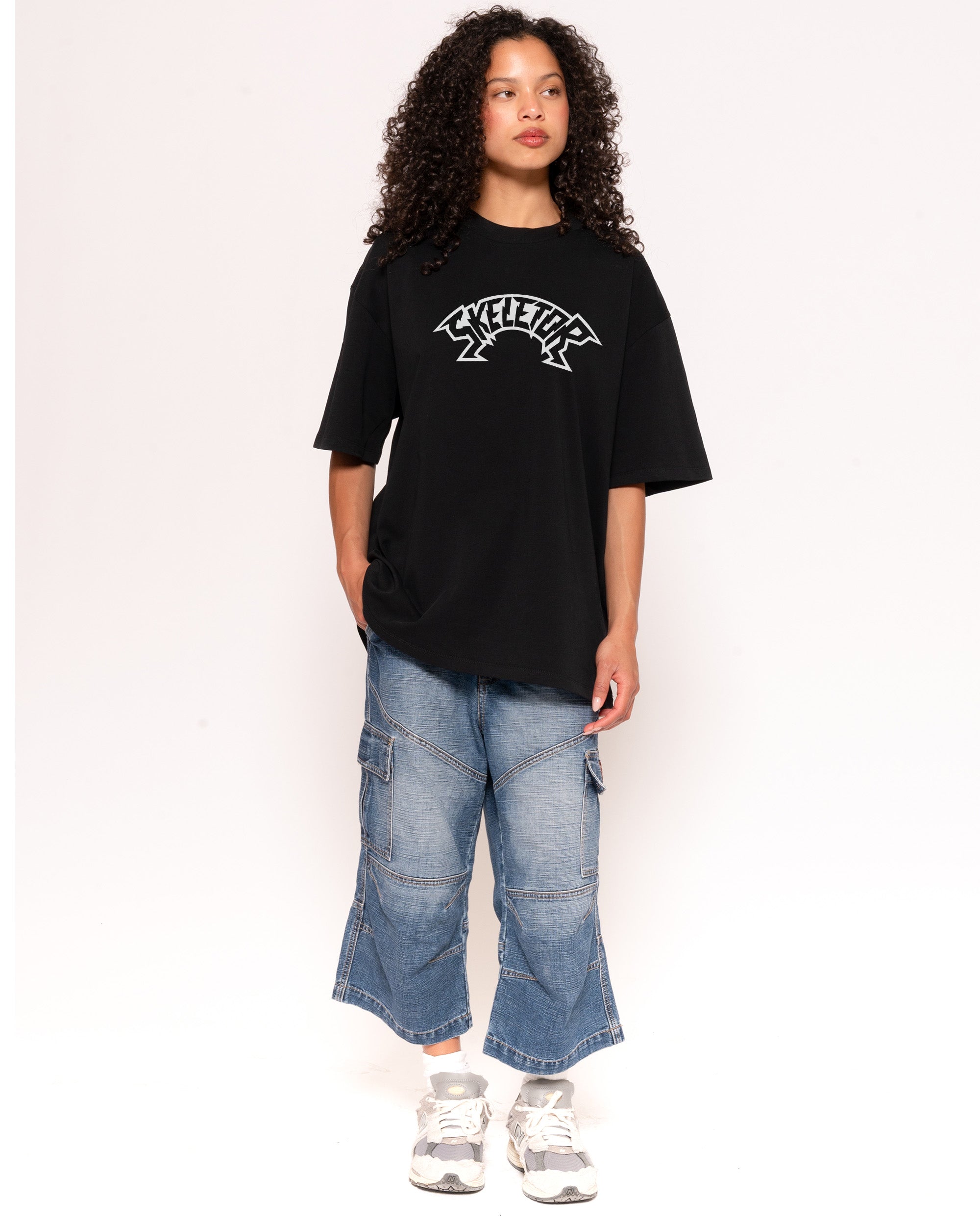 Skeletor Threadheads Black Oversized Tee