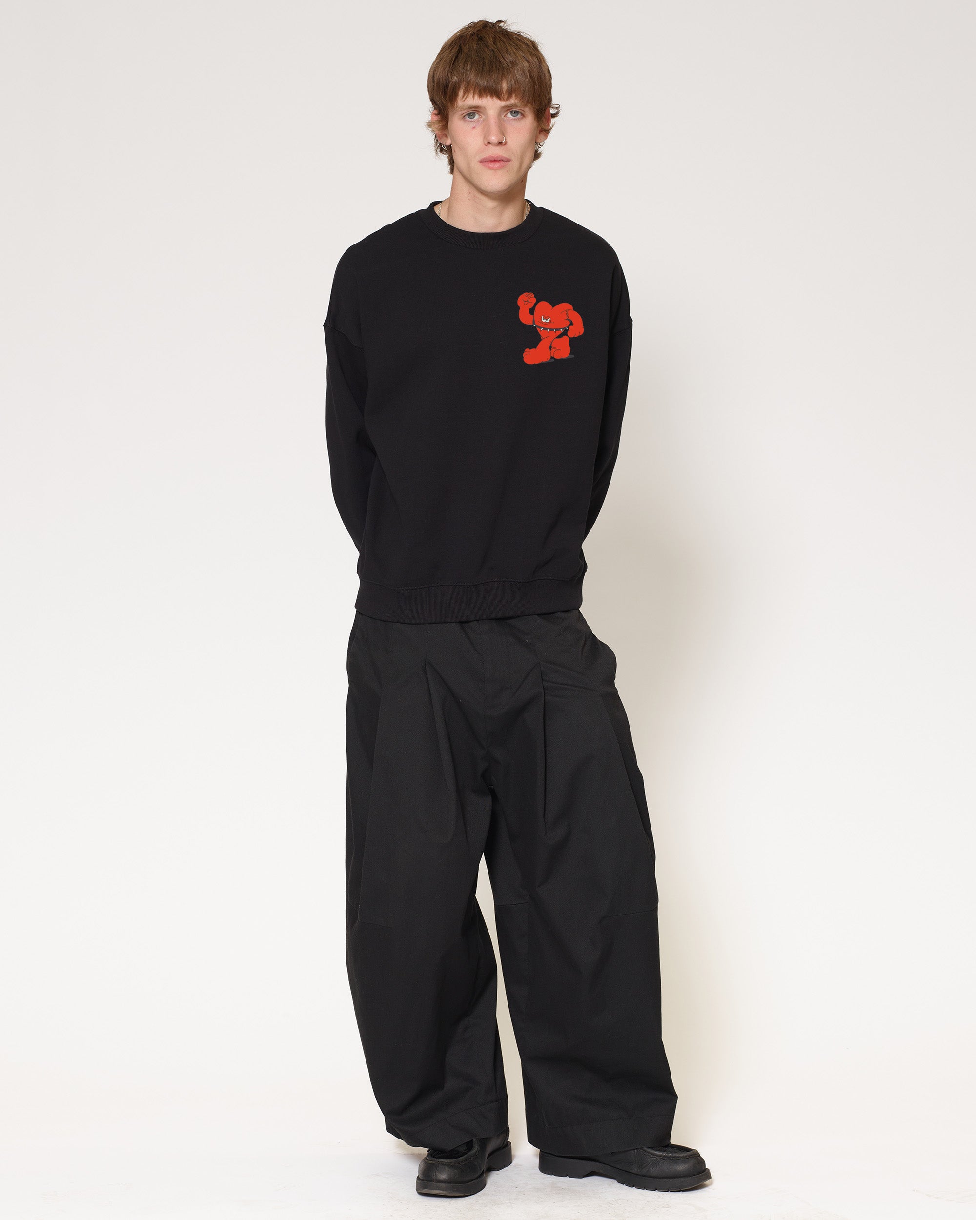 Hardcore Heartcore Black Sweatshirt