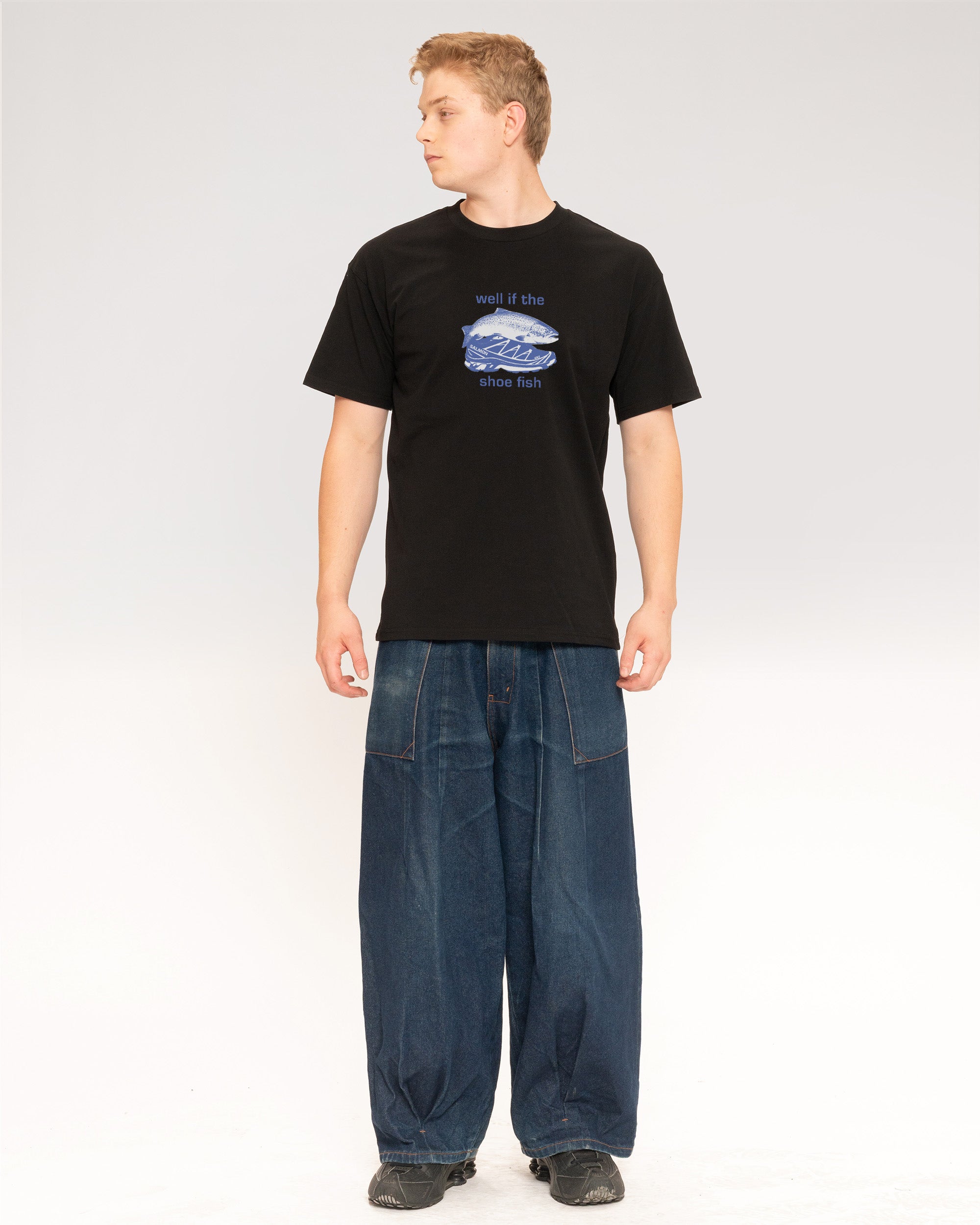 Well if the Shoe Fish Black T-Shirt