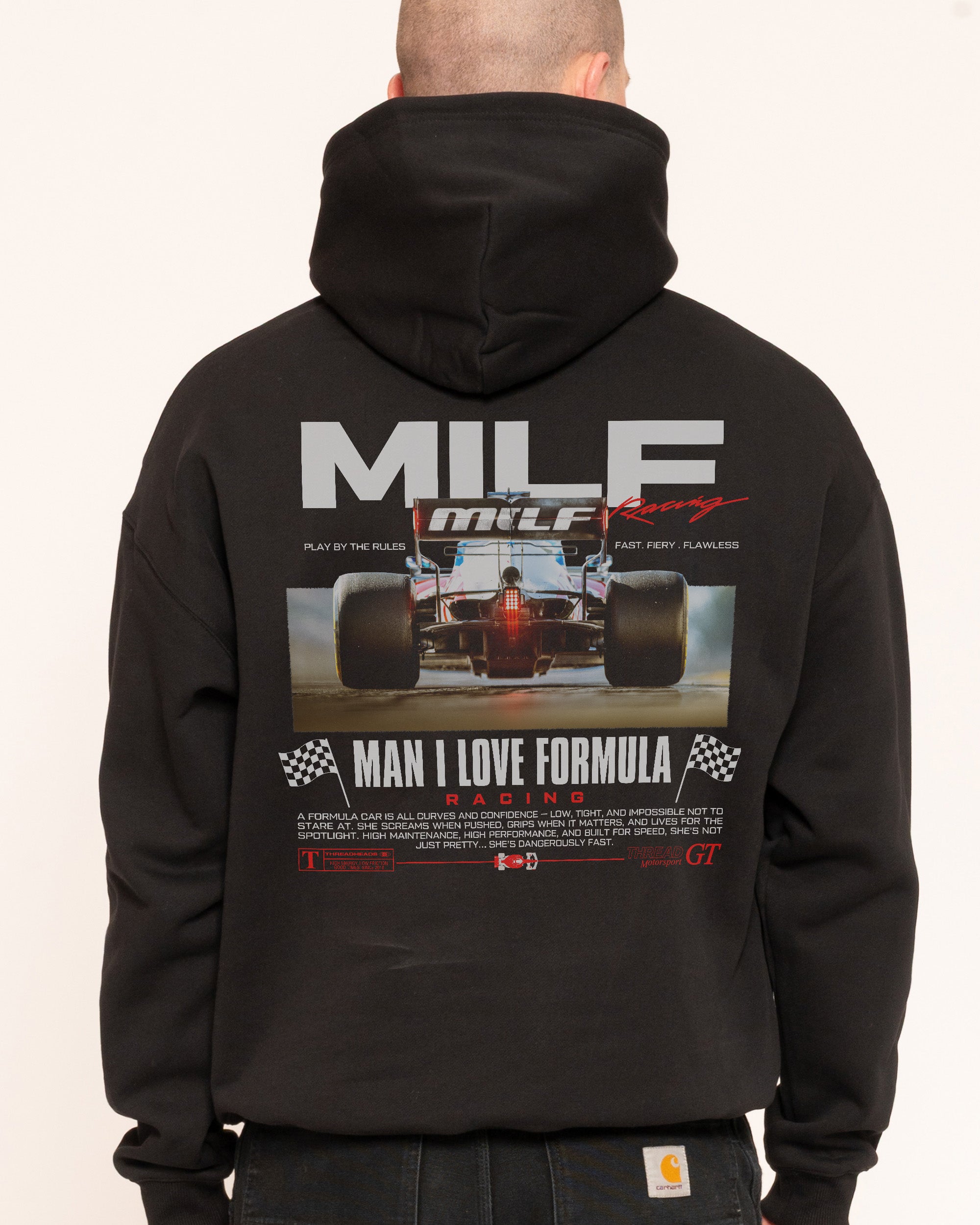MILF Racing Black Hoodie
