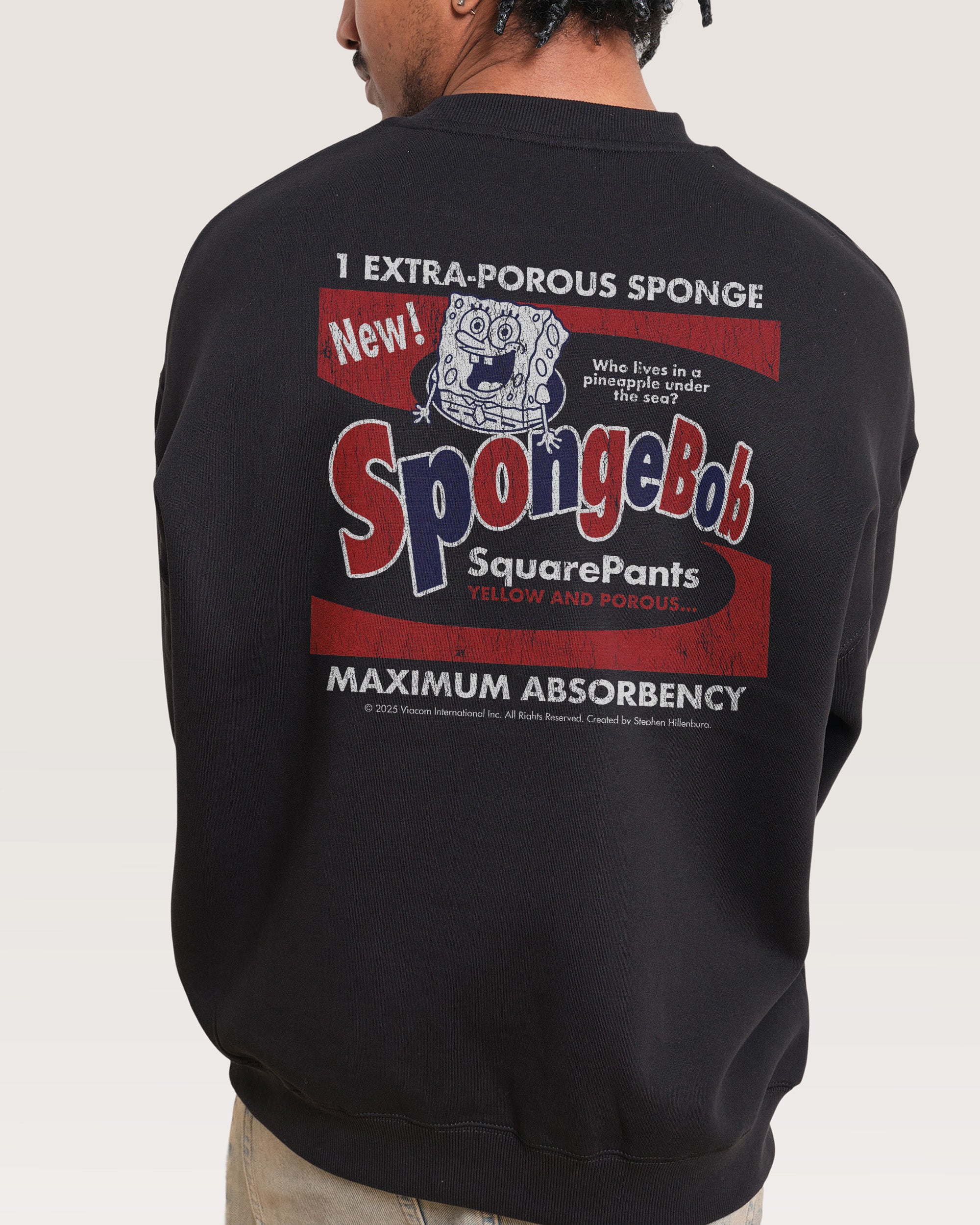 Spongebob Bob Black Sweatshirt