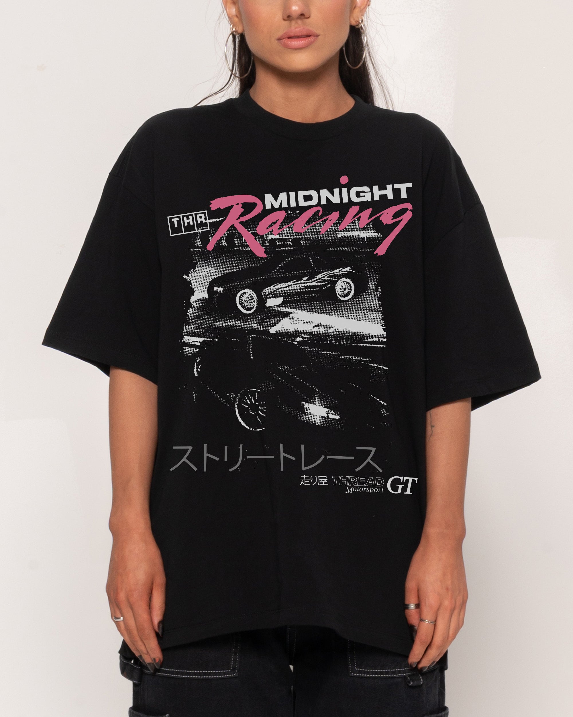 Midnight Drifting Oversized Tee – view 3