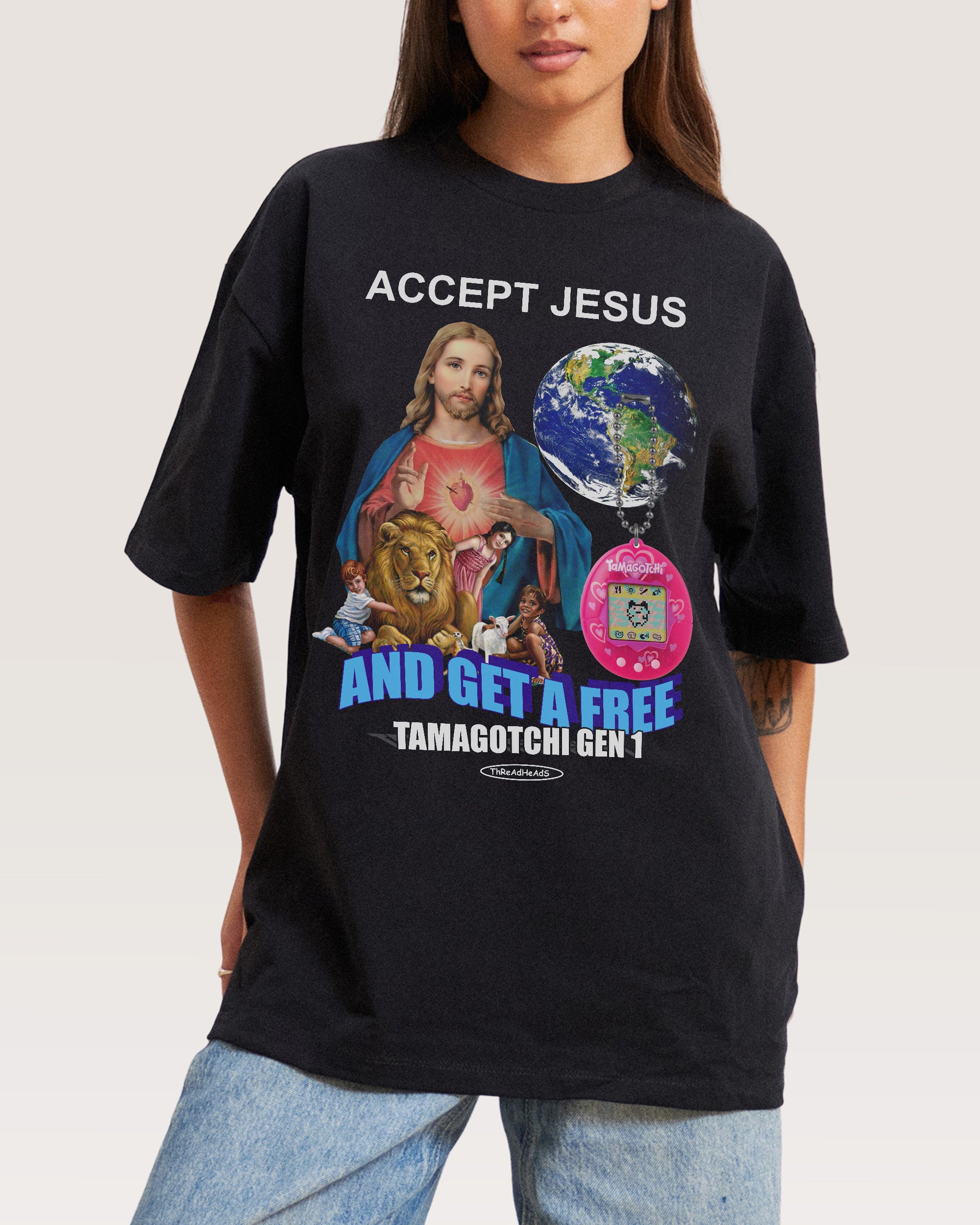 Accept Jesus Oversized Tee Australia