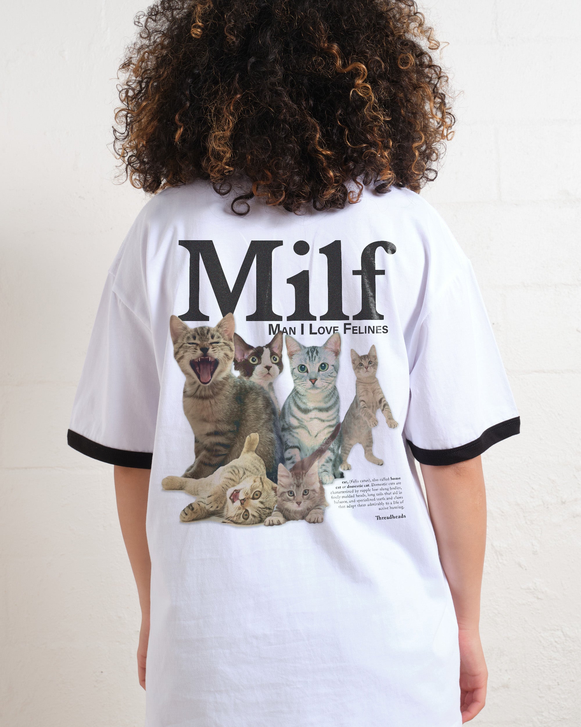 Man I Love Felines Front and Back T-Shirt Australia Online