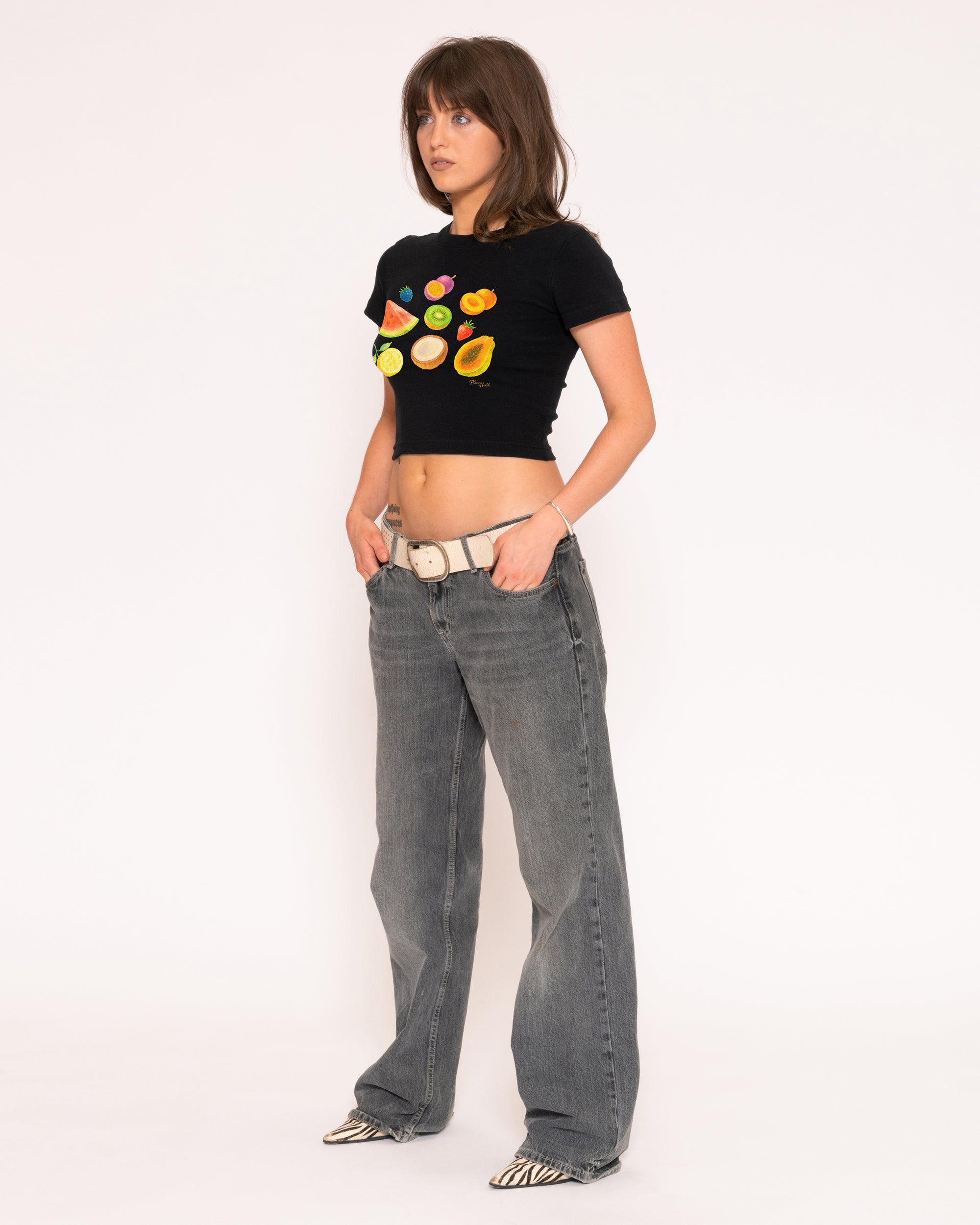 Fruit Platter Black Baby Tee