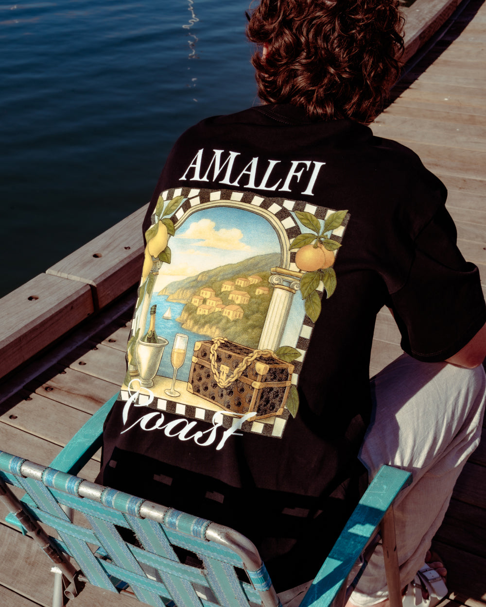 Amalfi Coast Oversized Tee Online Australia