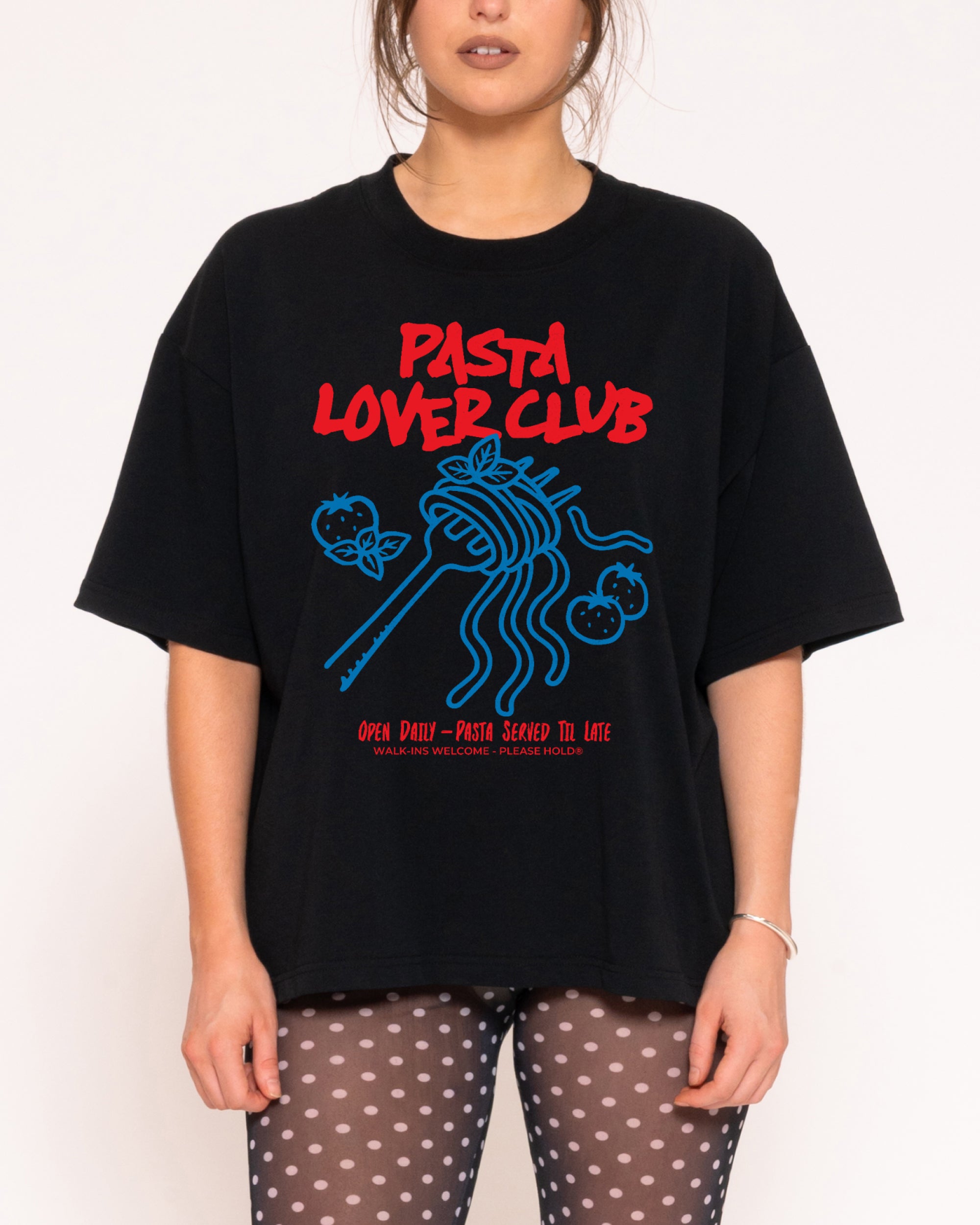 Pasta Lover Club Boxy Crop Tee