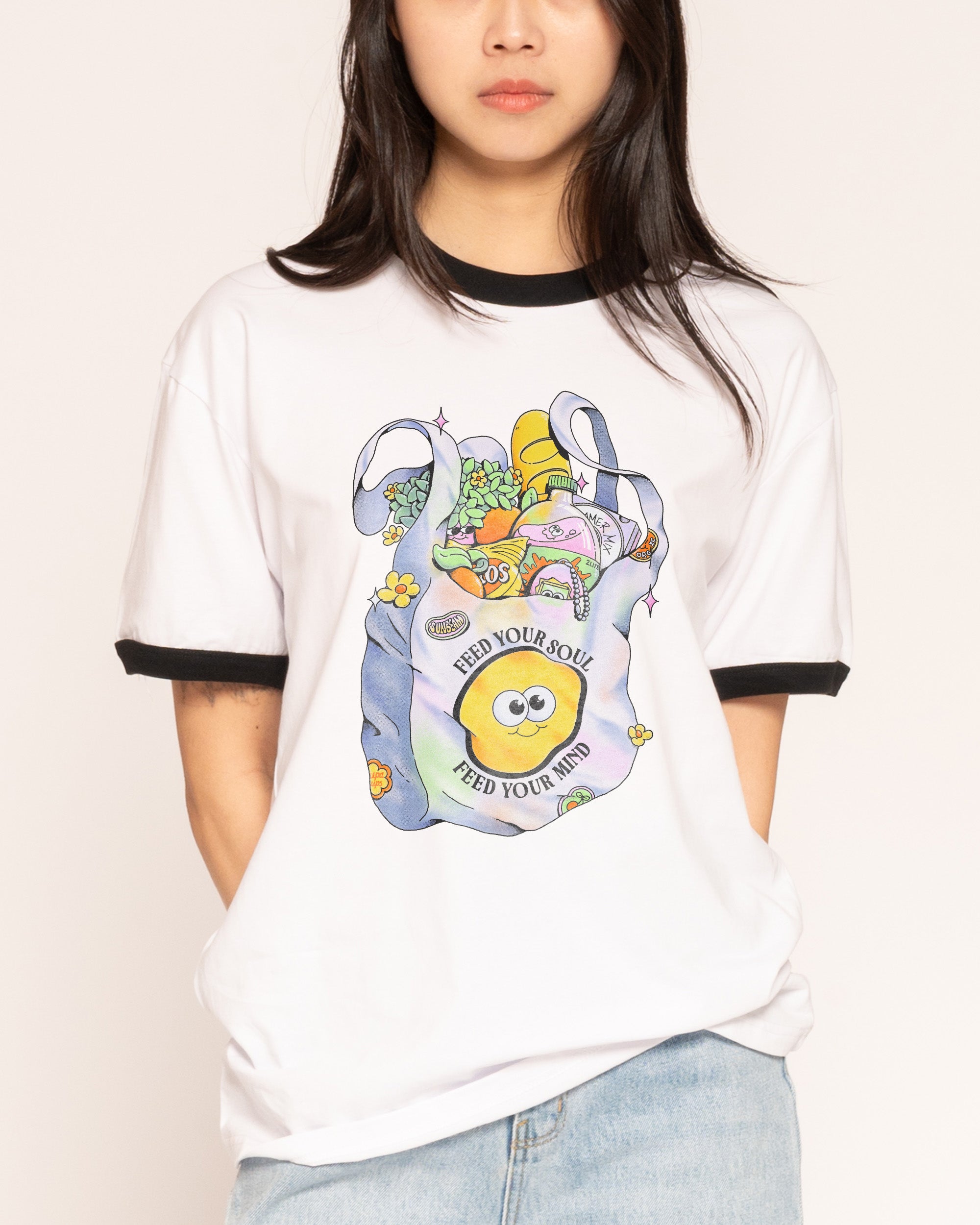 Feed Your Soul Black Ringer T-Shirt