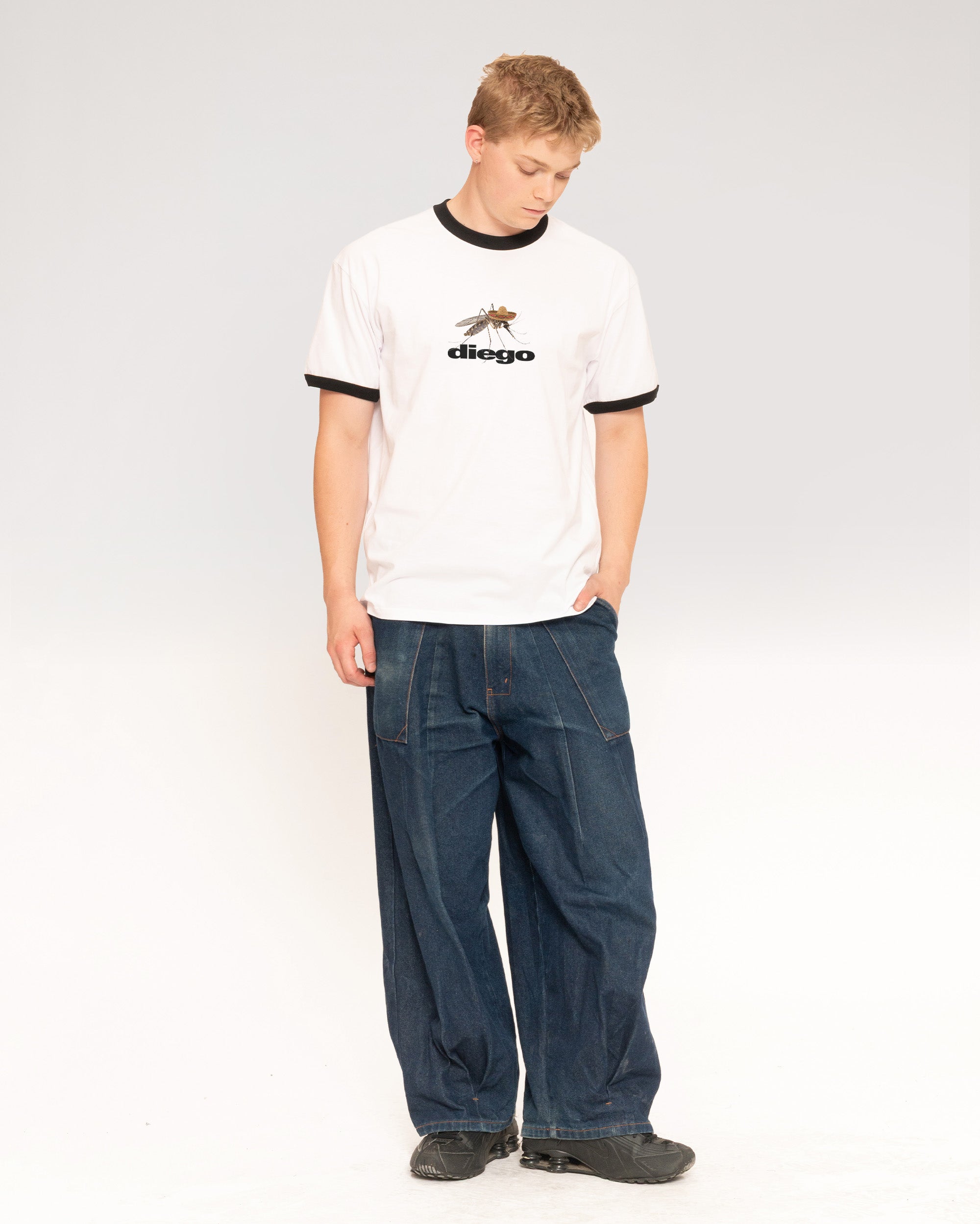 Diego Black Ringer T-Shirt