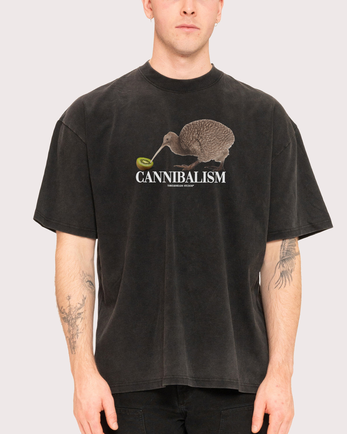 Cannibalism Black Stone Oversized Tee
