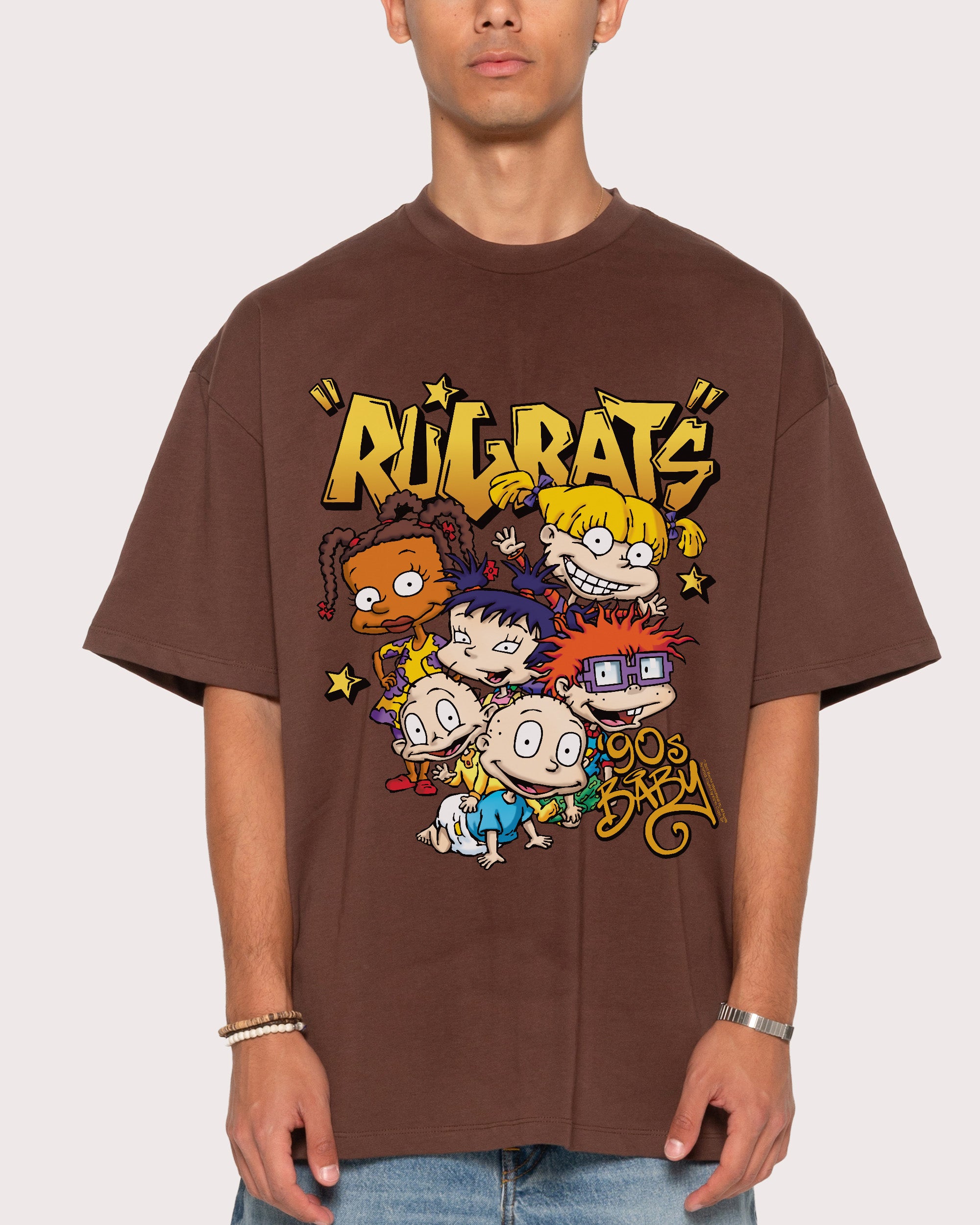 90s Baby Brown Oversized Tee