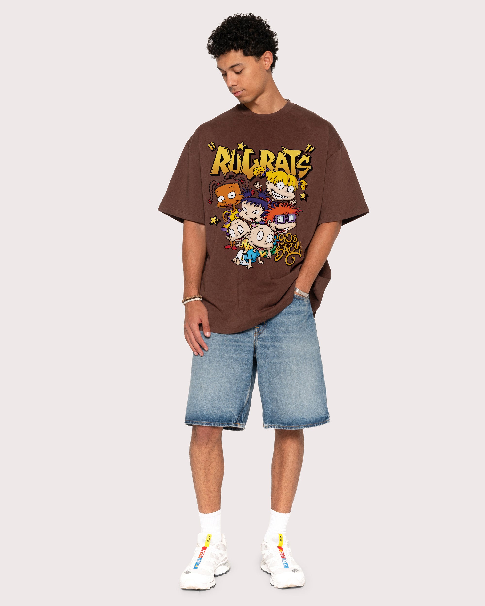 90s Baby Brown Oversized Tee