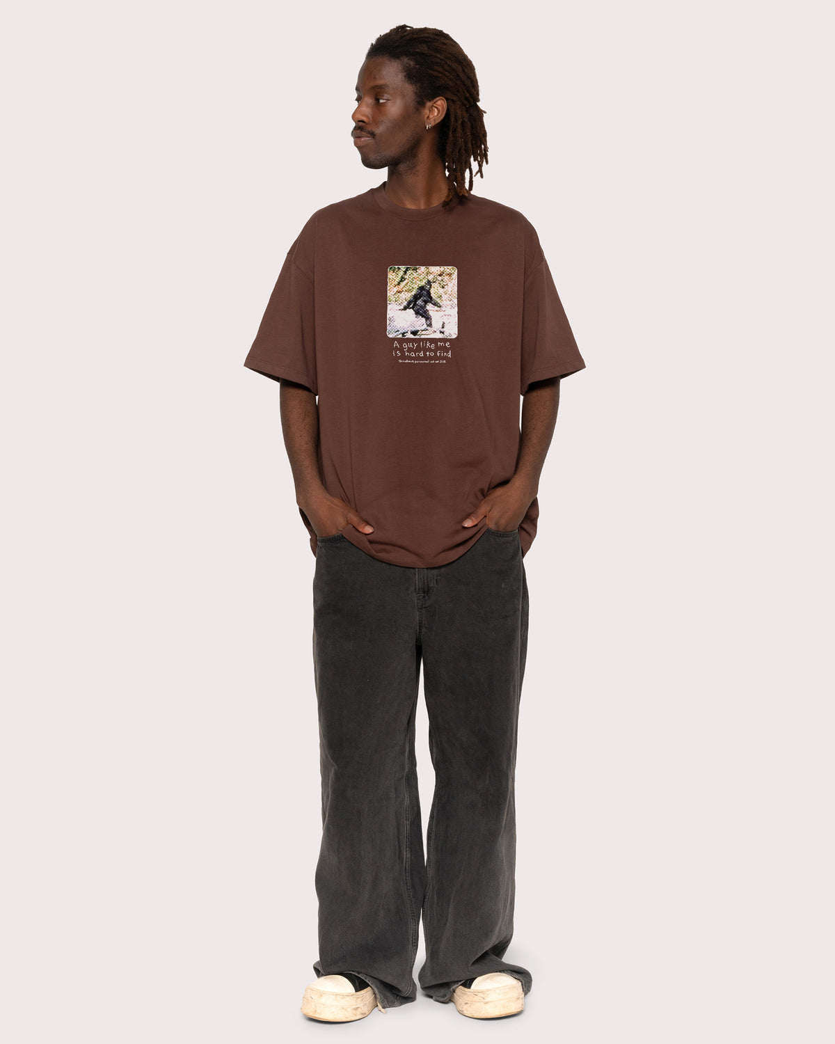 A Guy Like Me is Hard to Find Brown Oversized Tee