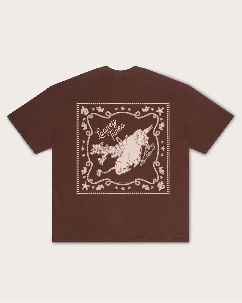 Bugs Rodeo Oversized Tee Threadheads Australia #colour_brown