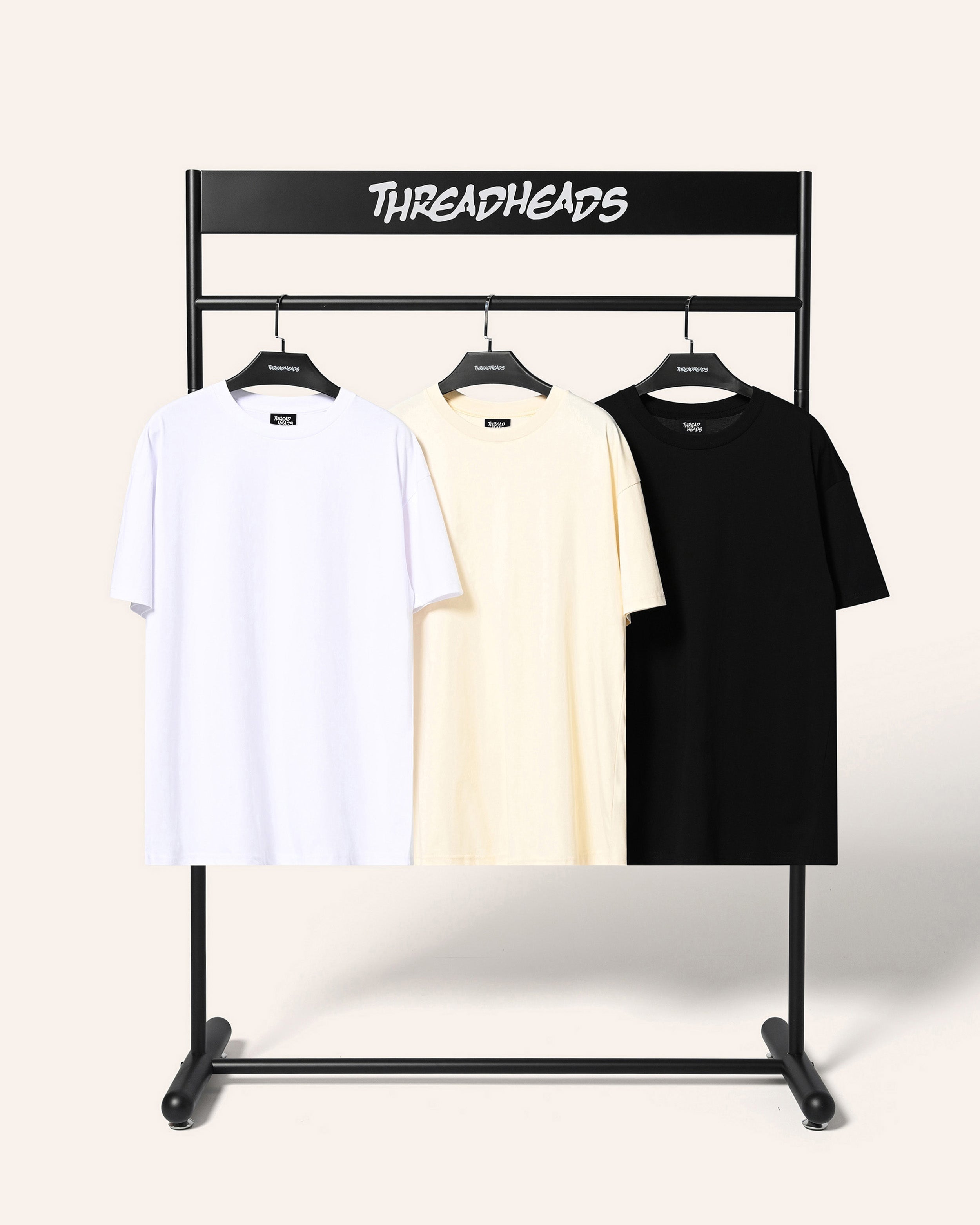 Classic Tee 3-Pack: Black, Natural & White