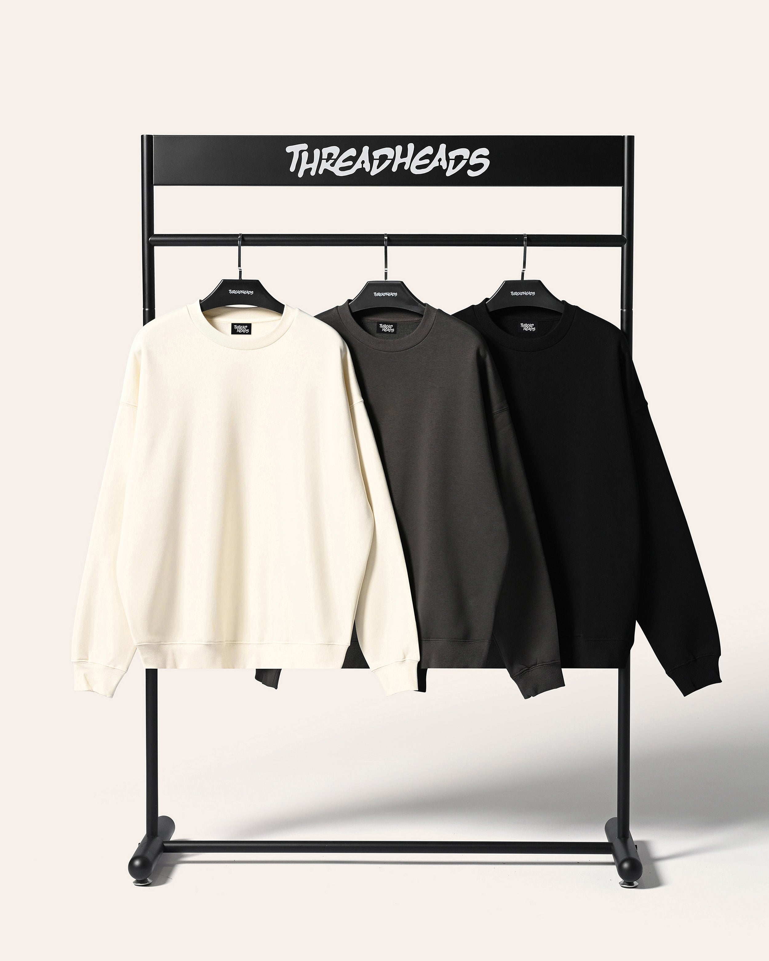 Classic Sweatshirt 3 Pack: Black, Charcoal, Natural