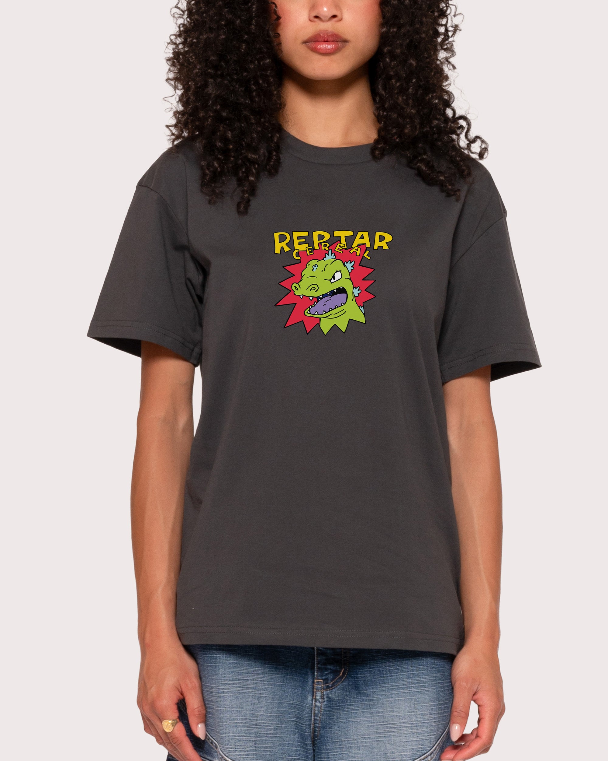 Reptar Cereal Charcoal T-Shirt