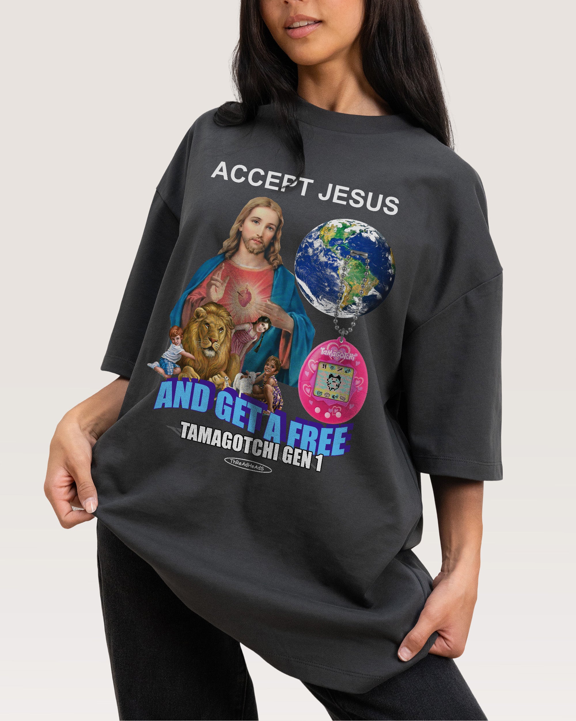 Accept Jesus Oversized Tee Australia