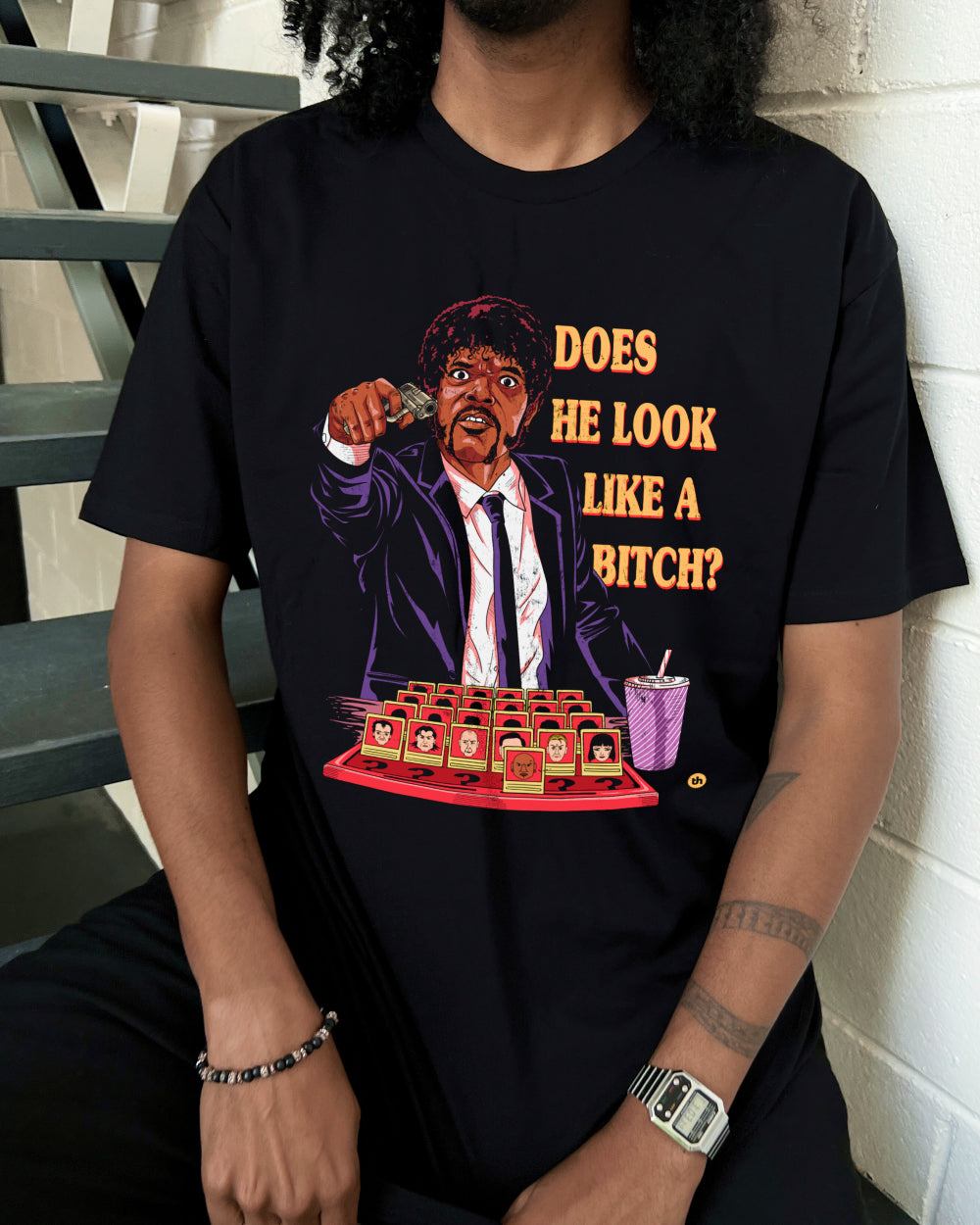 Does He Look Like a Bitch T-Shirt Australia Online
