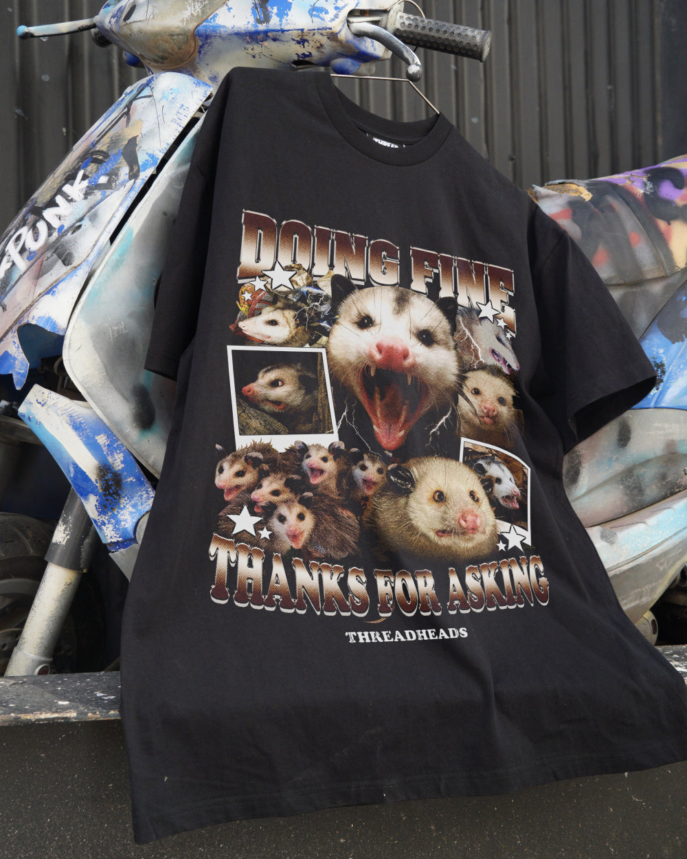 Doing Fine Opossum T-Shirt Australia Online