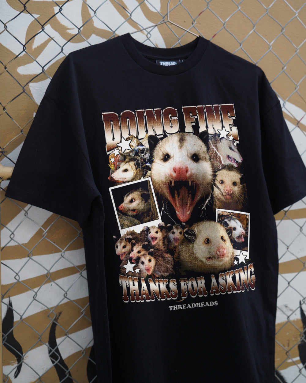Doing Fine Opossum T-Shirt Australia Online