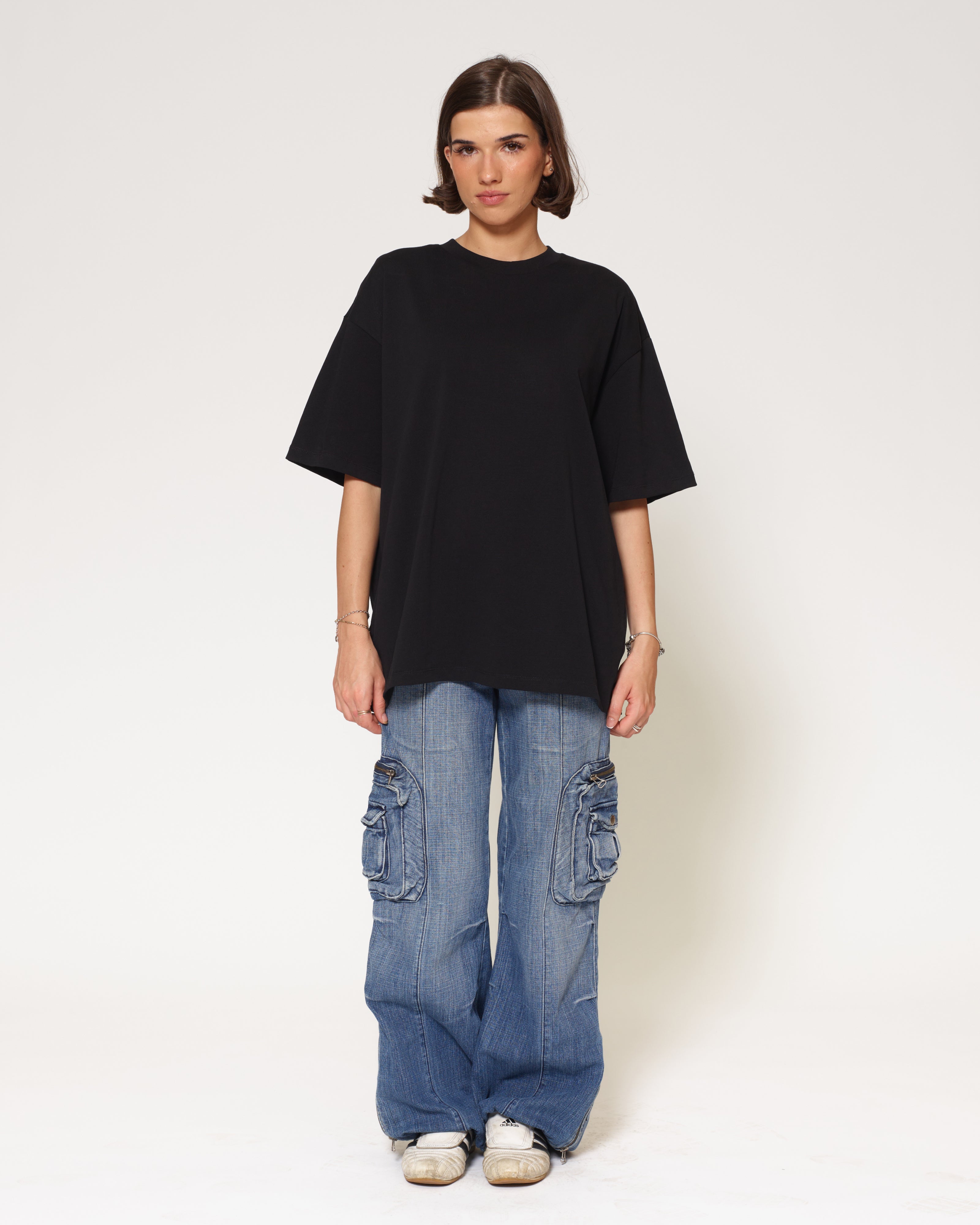 Oversized Tee 2-Pack: Black Blank Oversized Tee – view 4