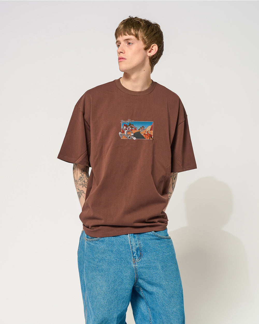 The Great Bugs Escape Oversized Tee Threadheads Australia #colour_brown