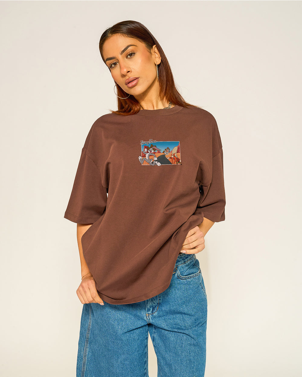 The Great Bugs Escape Oversized Tee Threadheads Australia #colour_brown