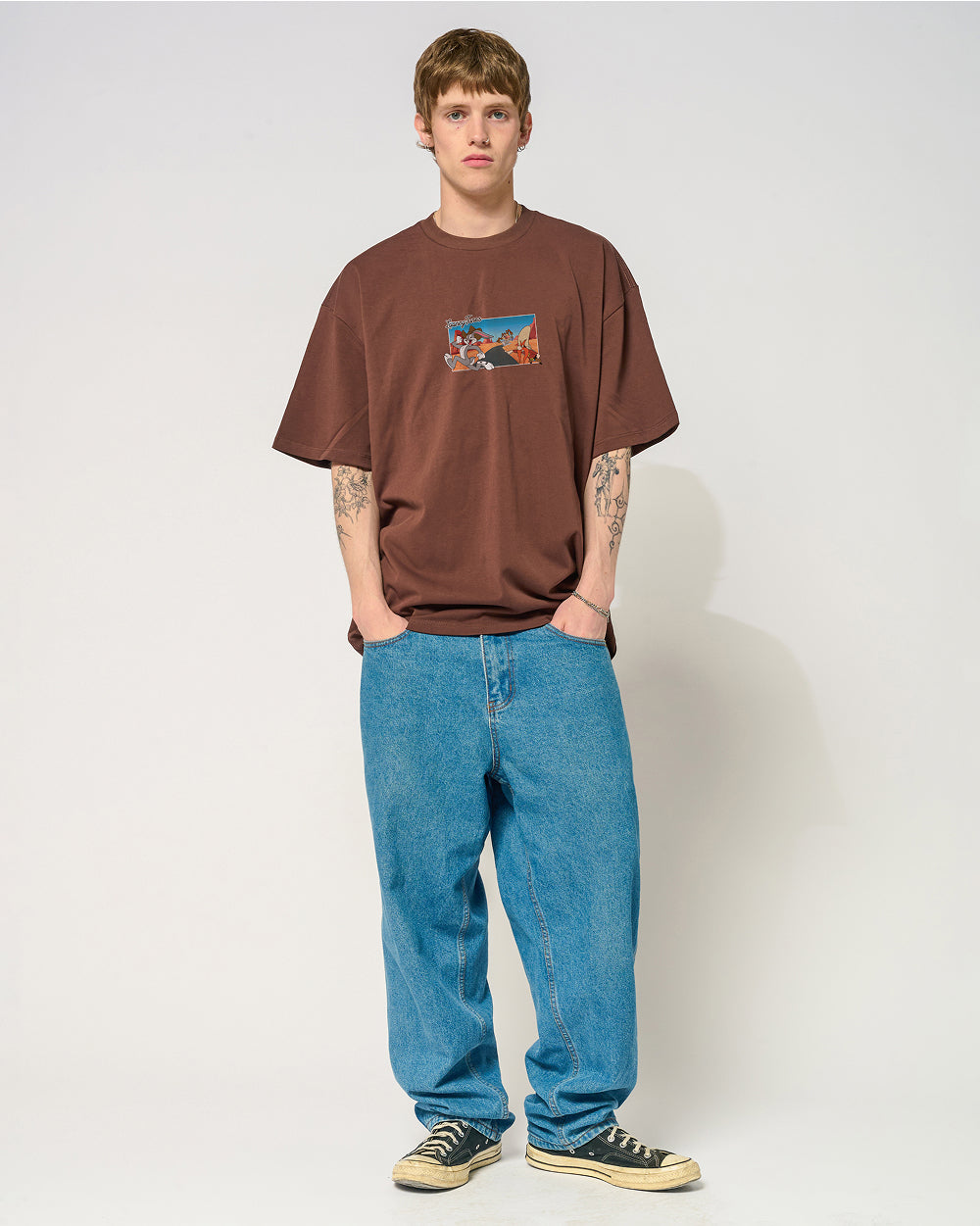 The Great Bugs Escape Oversized Tee Threadheads Australia #colour_brown