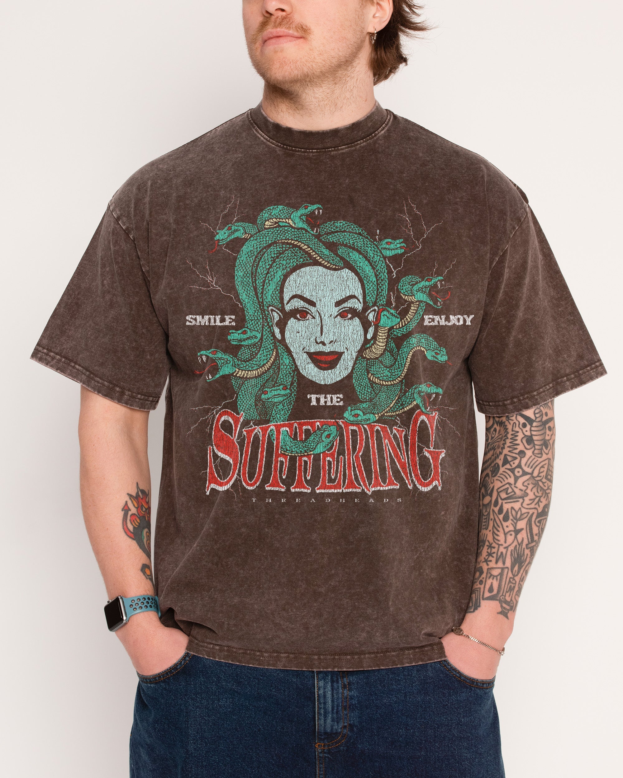 Smile Suffering Wash Tee Australia
