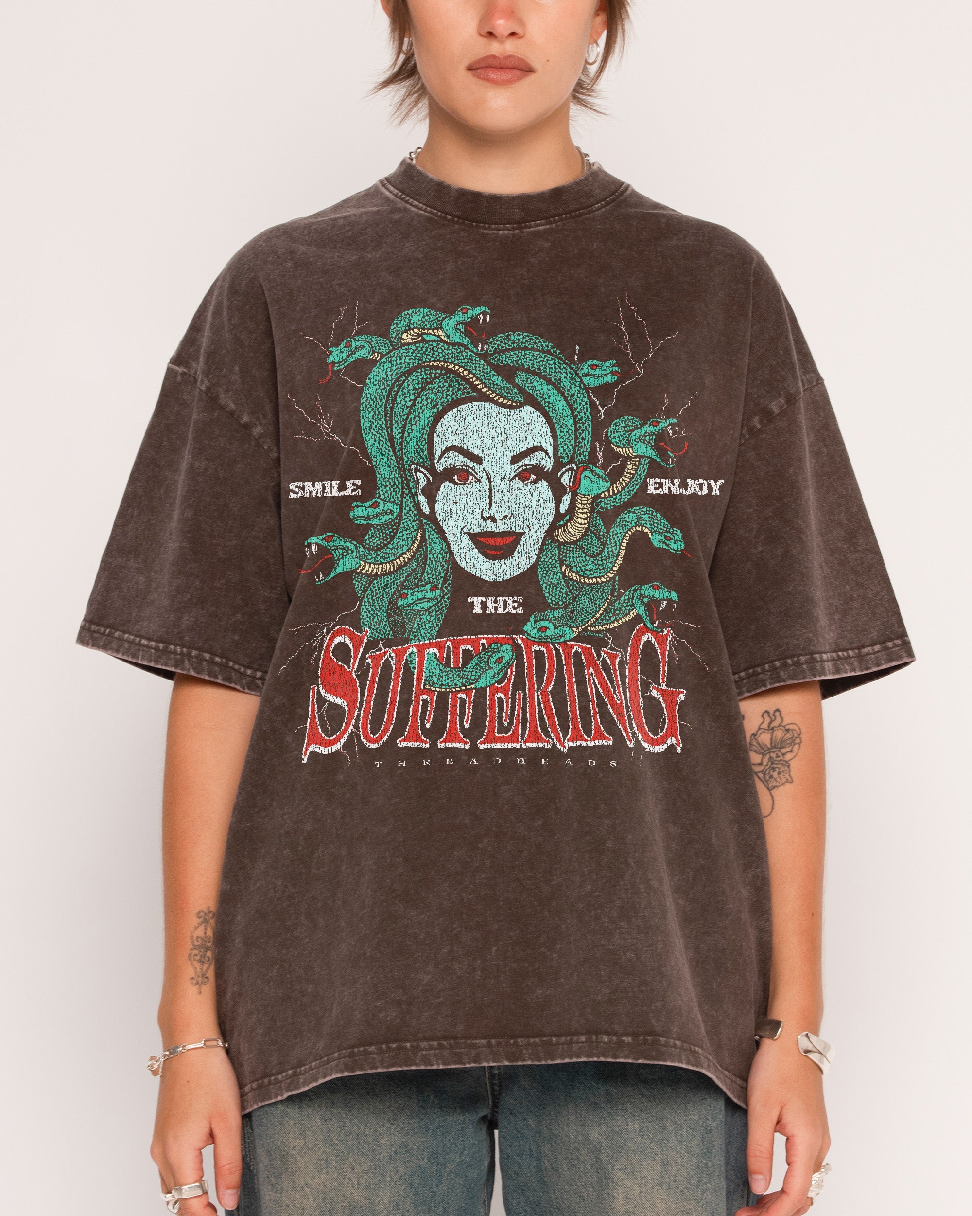 Smile Suffering Wash Tee Australia