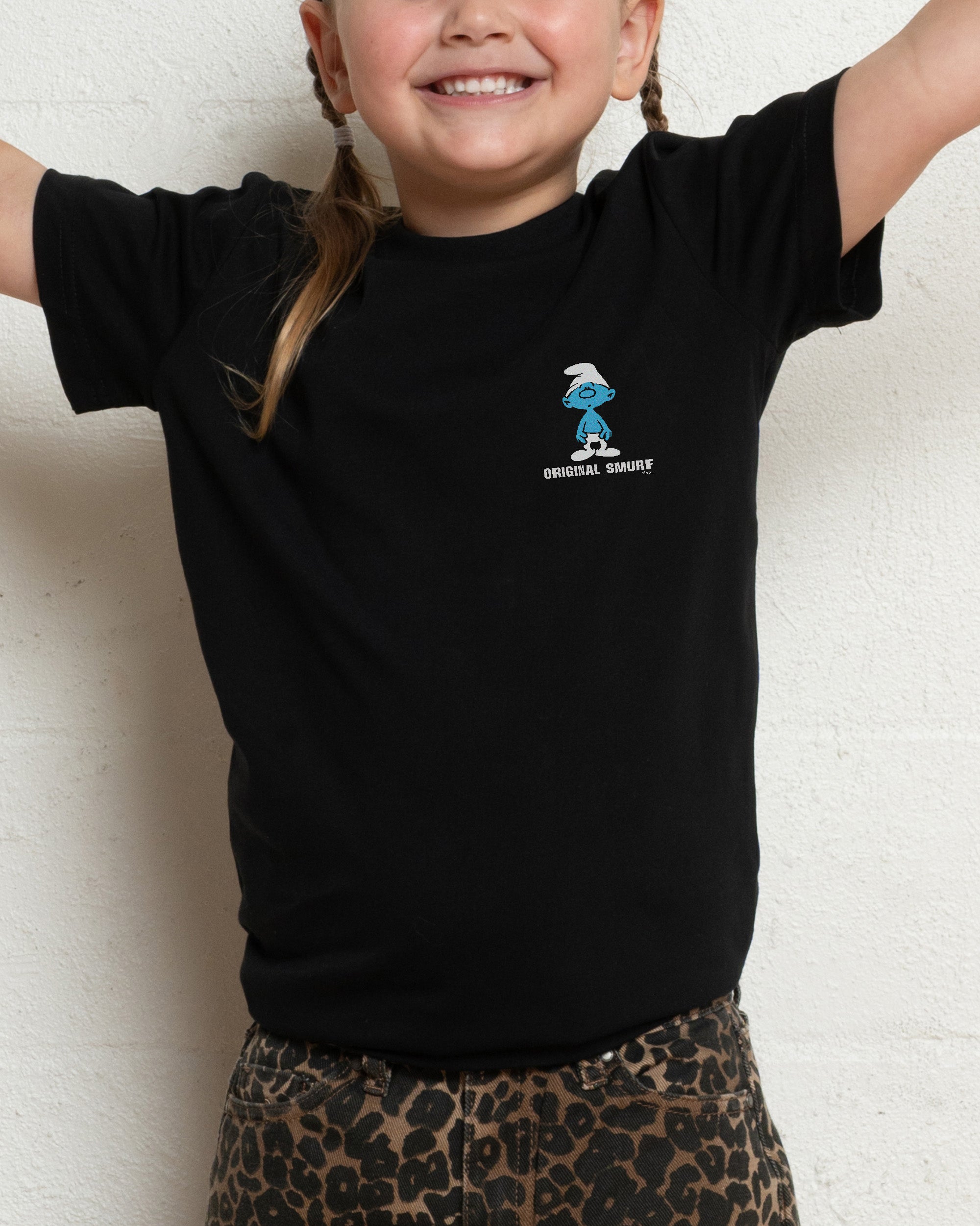The Original Smurf Black Kids T-Shirt