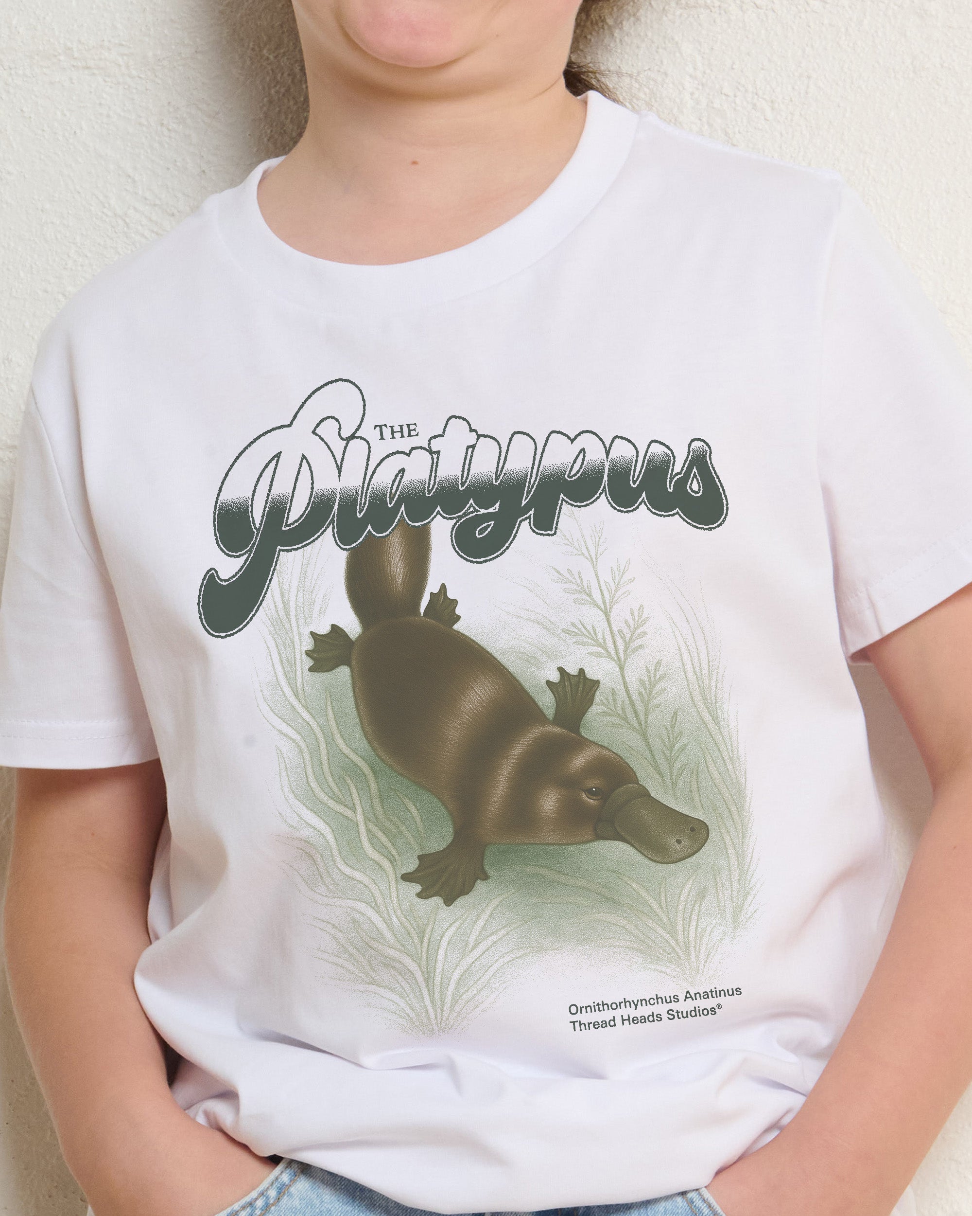 Platypus White Kids T-Shirt