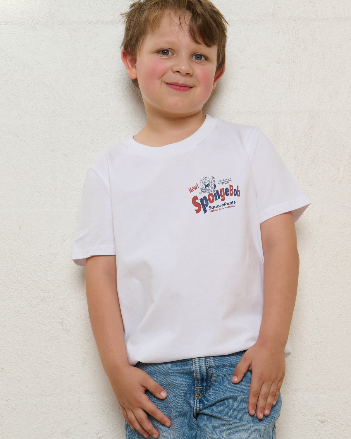 Spongebob Bob White Kids T-Shirt